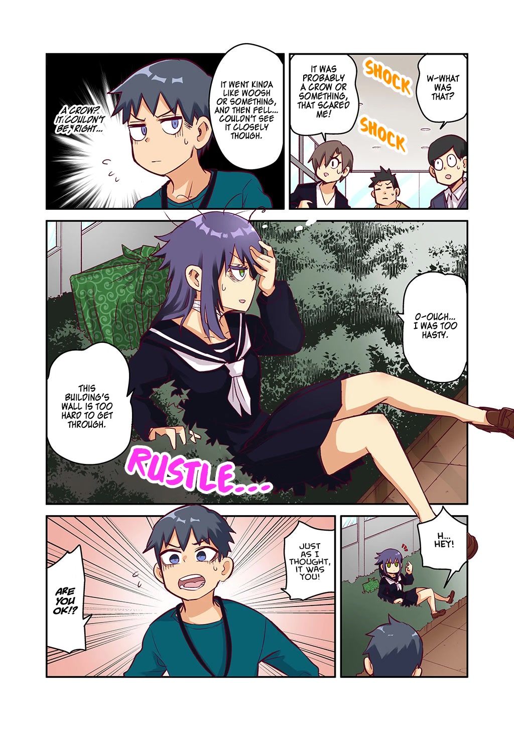 The crow I saved that one time, is just too clumsy for me Chapter 6 page 4 - Chapter 6