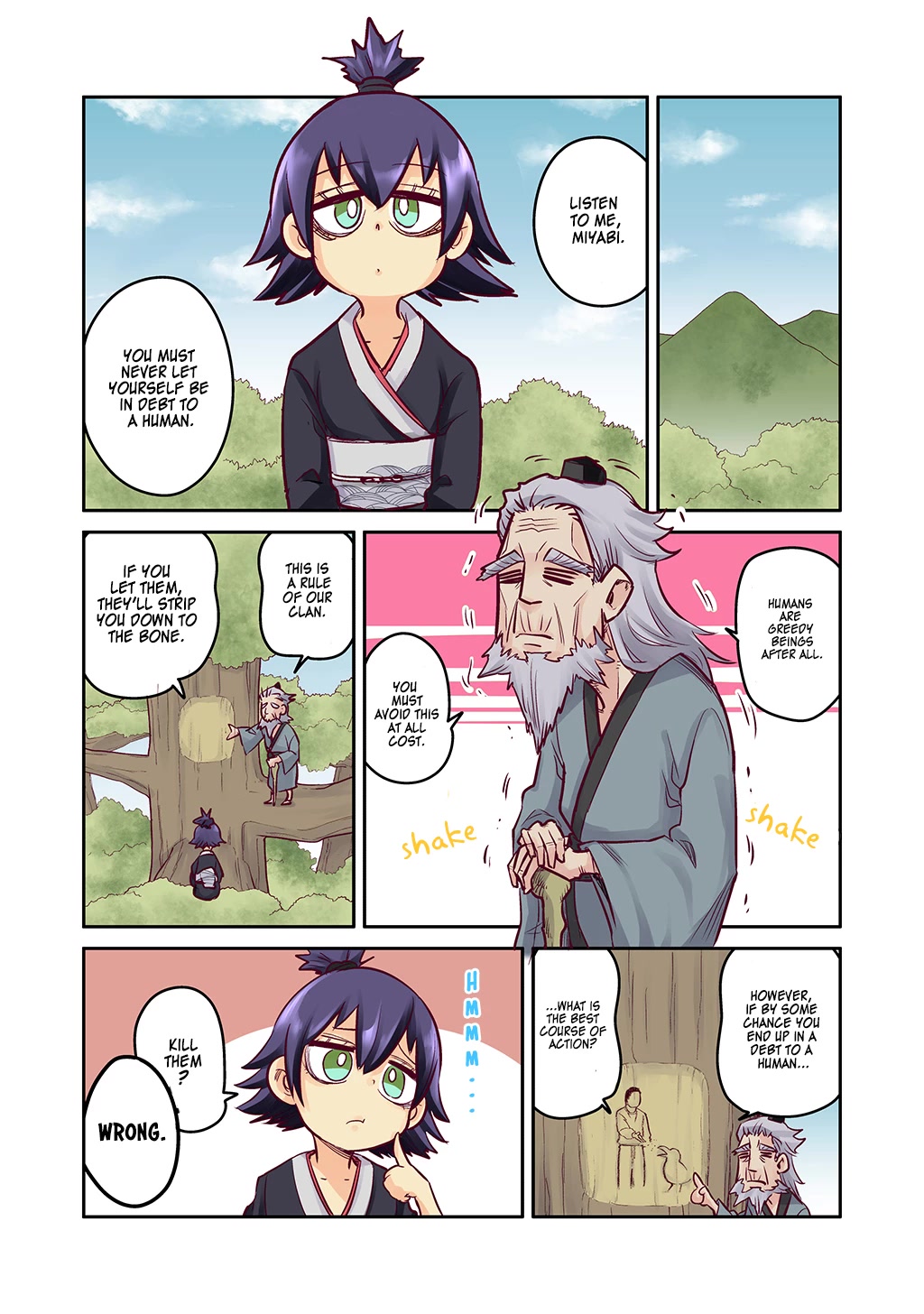 The crow I saved that one time, is just too clumsy for me Chapter 8.5 page 2 - Chapter 8.5: Volume 1 Extra