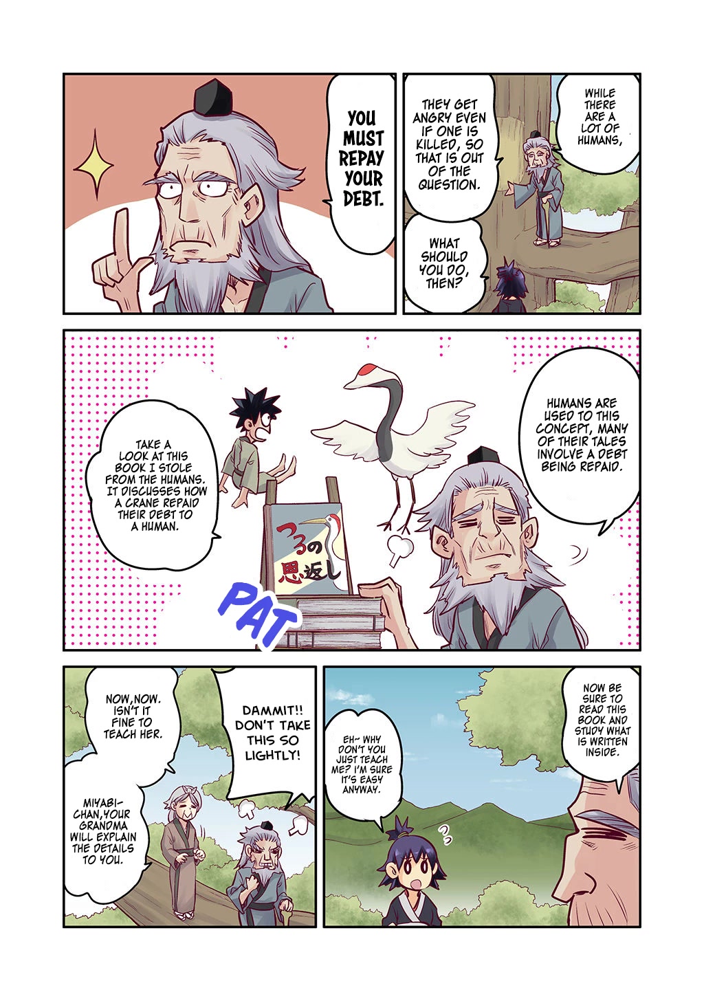 The crow I saved that one time, is just too clumsy for me Chapter 8.5 page 3 - Chapter 8.5: Volume 1 Extra