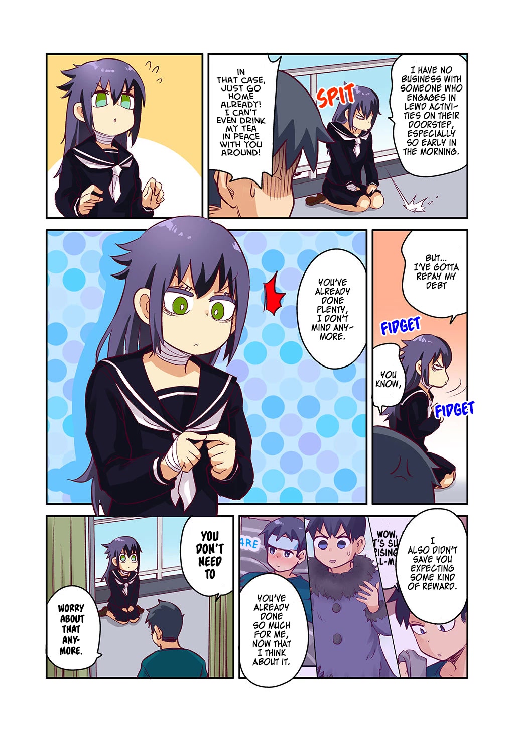 The crow I saved that one time, is just too clumsy for me Chapter 8 page 3 - Chapter 8