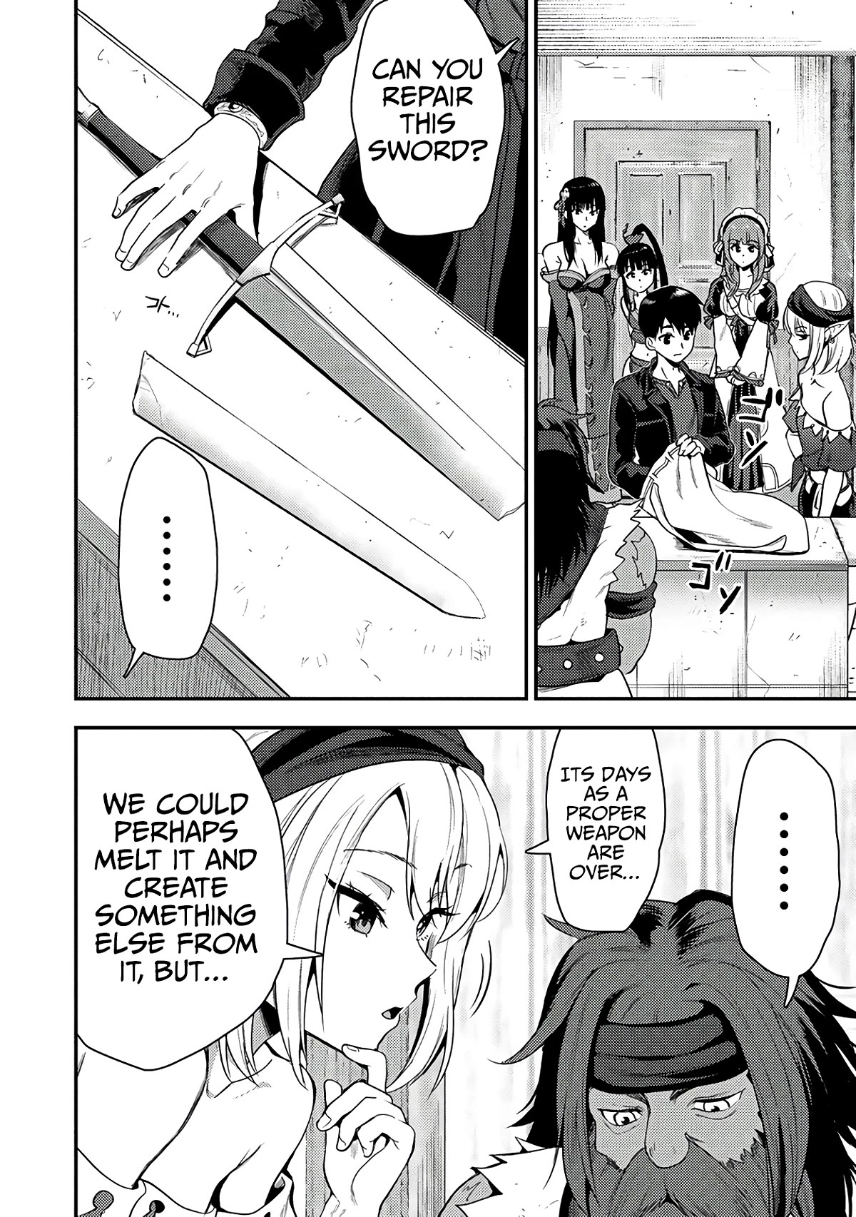 The Cursed Sword Master’s Harem Life: By the Sword, For the Sword, Cursed Sword Master Chapter 24.1 page 13 - Chapter 24.1: The Married Elf and Dwarf Artisans (1)