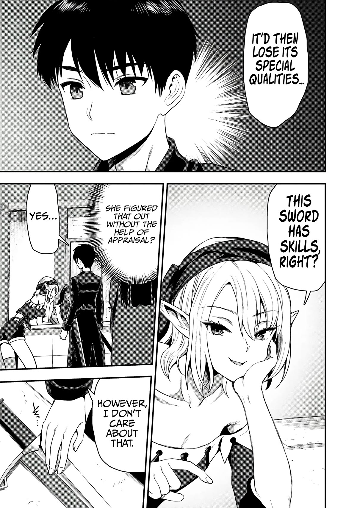 The Cursed Sword Master’s Harem Life: By the Sword, For the Sword, Cursed Sword Master Chapter 24.1 page 14 - Chapter 24.1: The Married Elf and Dwarf Artisans (1)