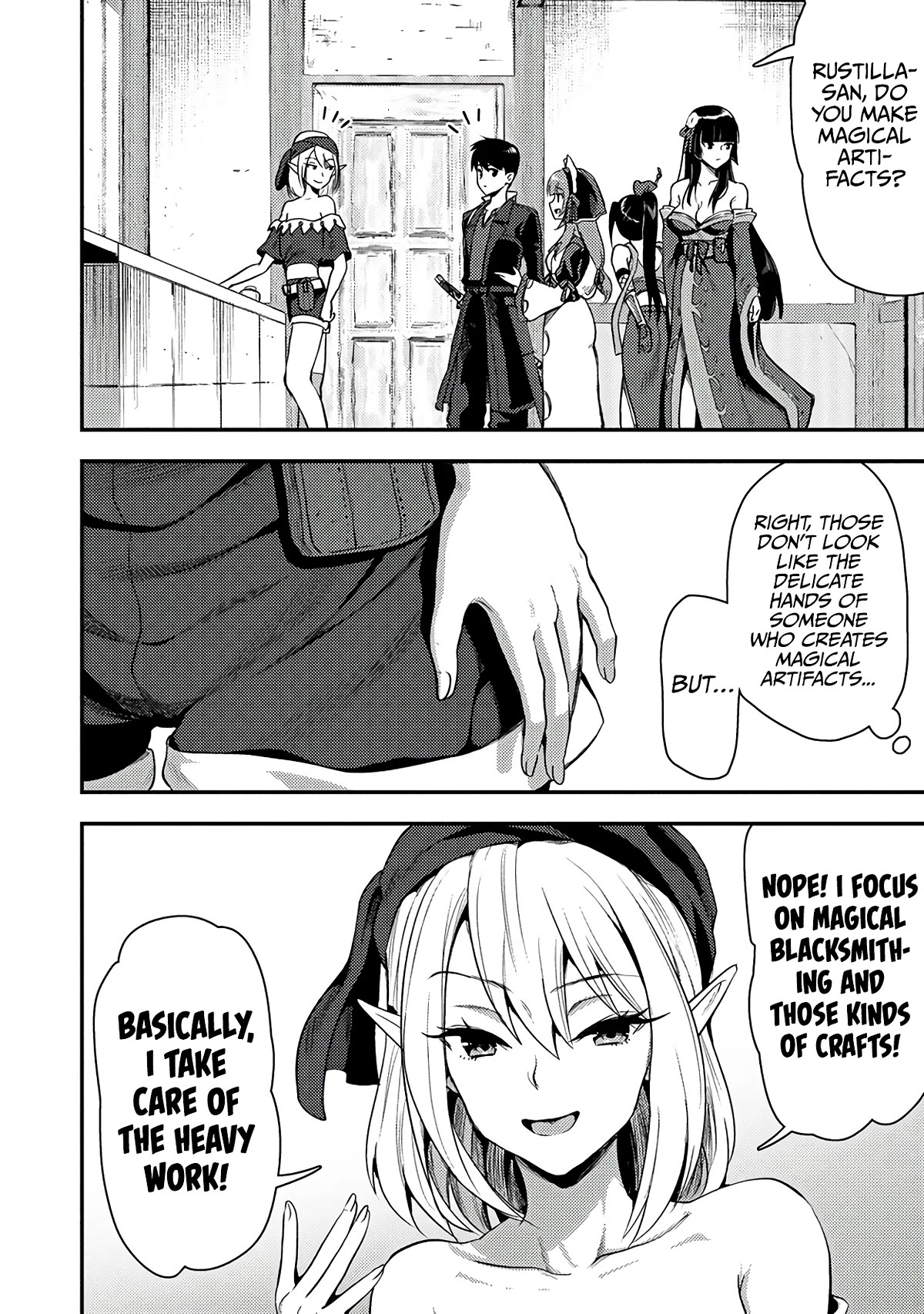 The Cursed Sword Master’s Harem Life: By the Sword, For the Sword, Cursed Sword Master Chapter 24.1 page 9 - Chapter 24.1: The Married Elf and Dwarf Artisans (1)