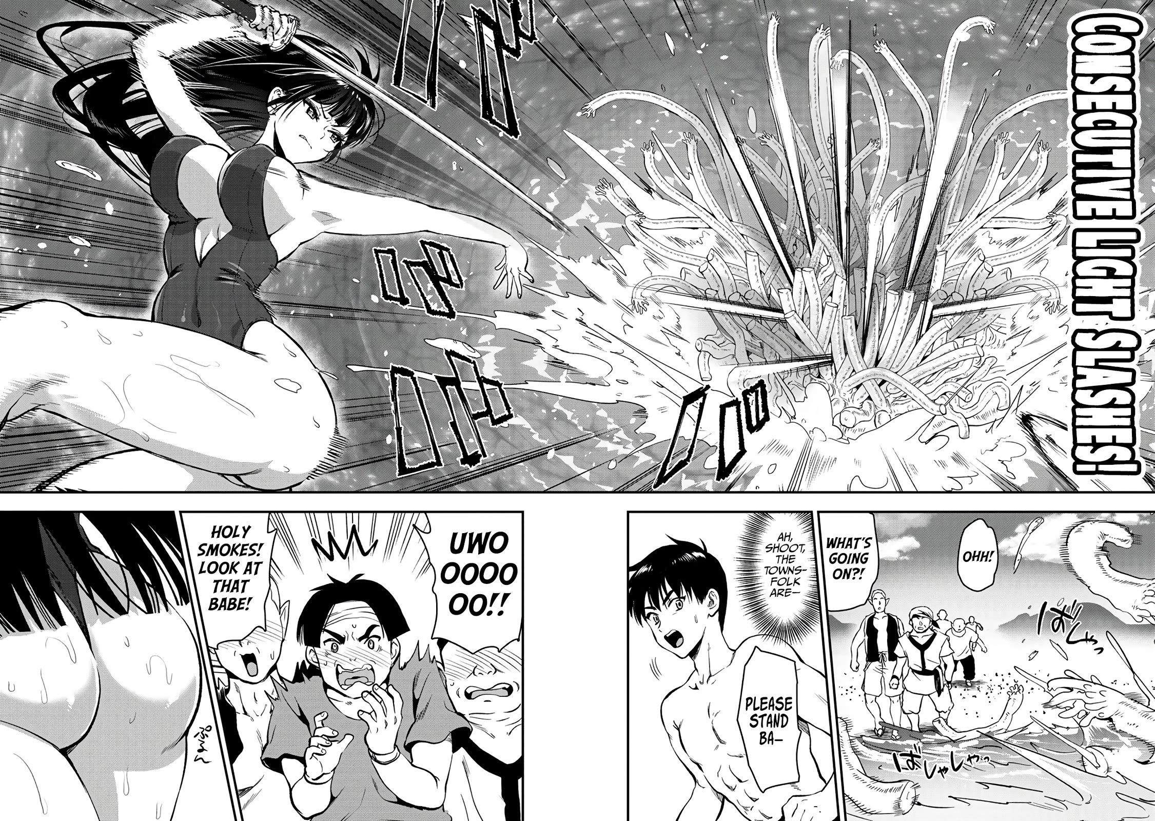 The Cursed Sword Master’s Harem Life: By the Sword, For the Sword, Cursed Sword Master Chapter 27 page 7 - Chapter 27: A Fight to the Death at the Beach!