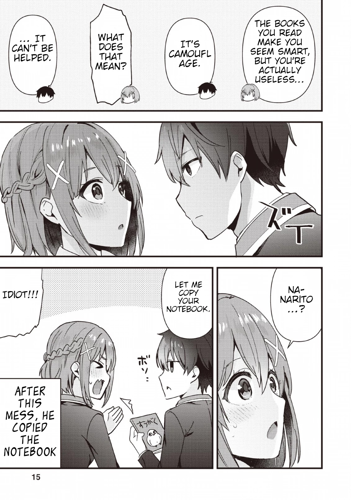 The Cute Girl Sitting Next to Me Is Trying to Make Me Fall in Love With Her as a Way to Ridicule Me, but the Tables Were Turned on Her Before She Knew It Chapter 1 page 13 - Chapter 1