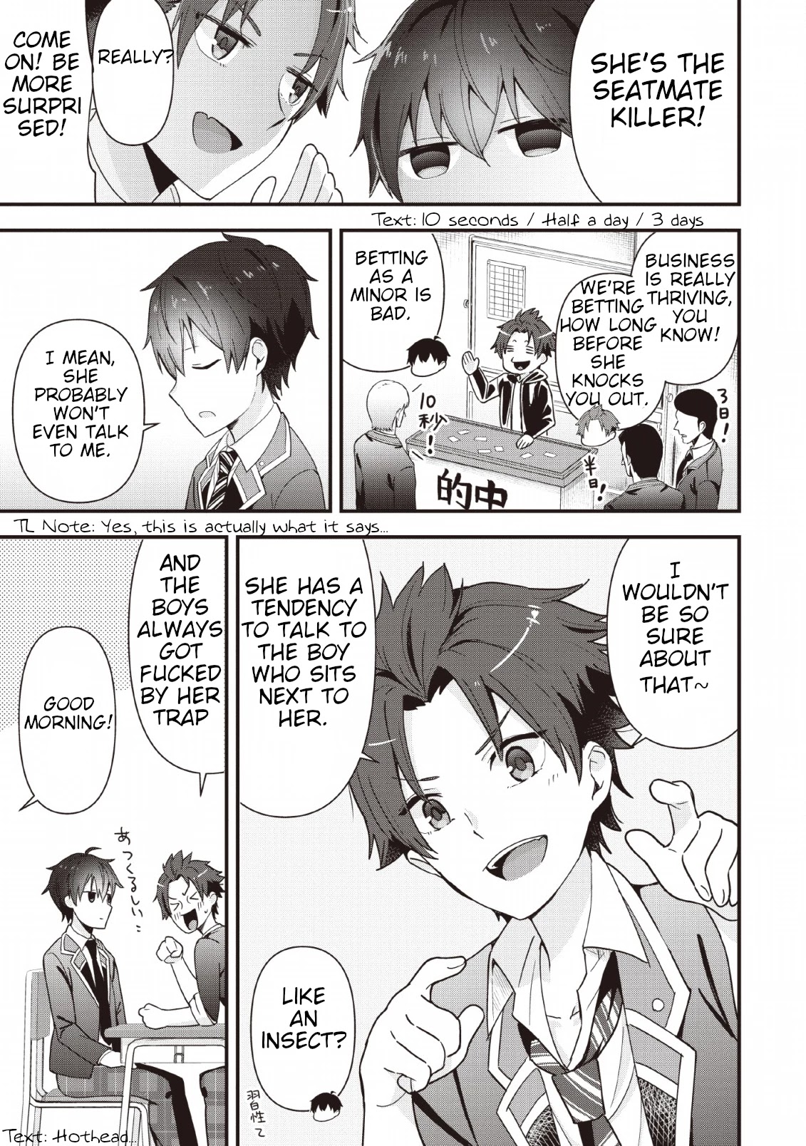 The Cute Girl Sitting Next to Me Is Trying to Make Me Fall in Love With Her as a Way to Ridicule Me, but the Tables Were Turned on Her Before She Knew It Chapter 1 page 5 - Chapter 1