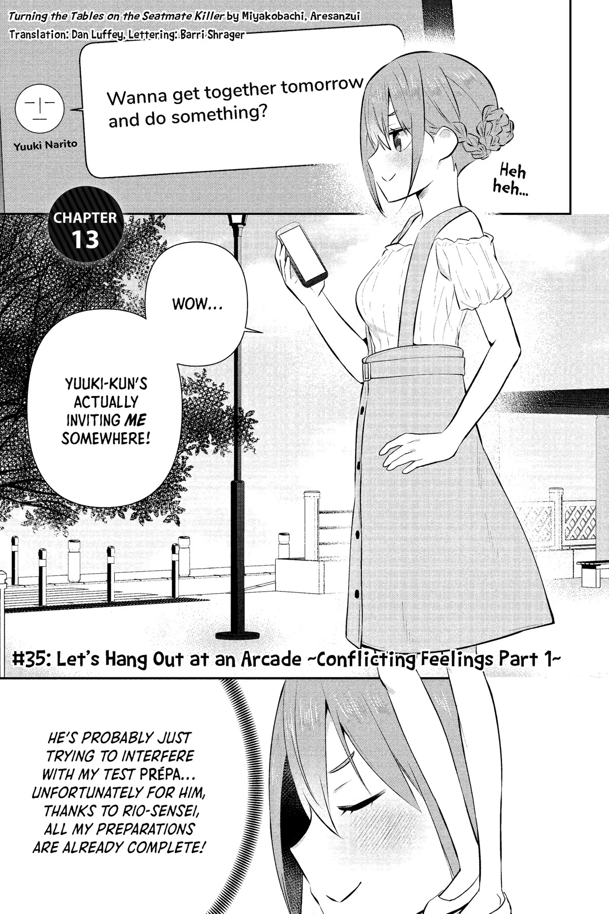 The Cute Girl Sitting Next to Me Is Trying to Make Me Fall in Love With Her as a Way to Ridicule Me, but the Tables Were Turned on Her Before She Knew It Chapter 13 page 1 - Chapter 13