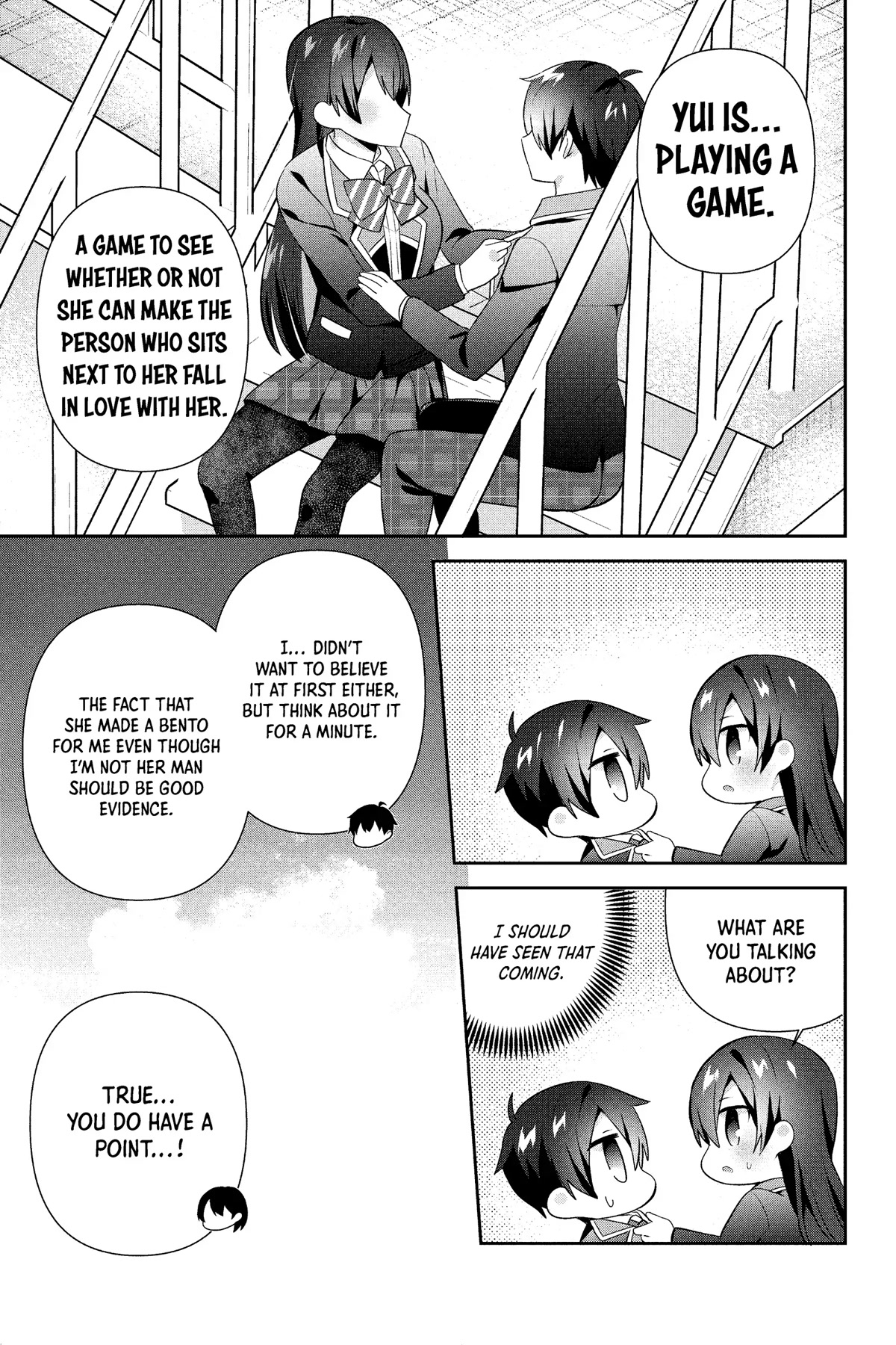 The Cute Girl Sitting Next to Me Is Trying to Make Me Fall in Love With Her as a Way to Ridicule Me, but the Tables Were Turned on Her Before She Knew It Chapter 15 page 15 - Chapter 15