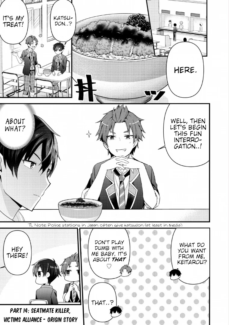 The Cute Girl Sitting Next to Me Is Trying to Make Me Fall in Love With Her as a Way to Ridicule Me, but the Tables Were Turned on Her Before She Knew It Chapter 4 page 1 - Chapter 4