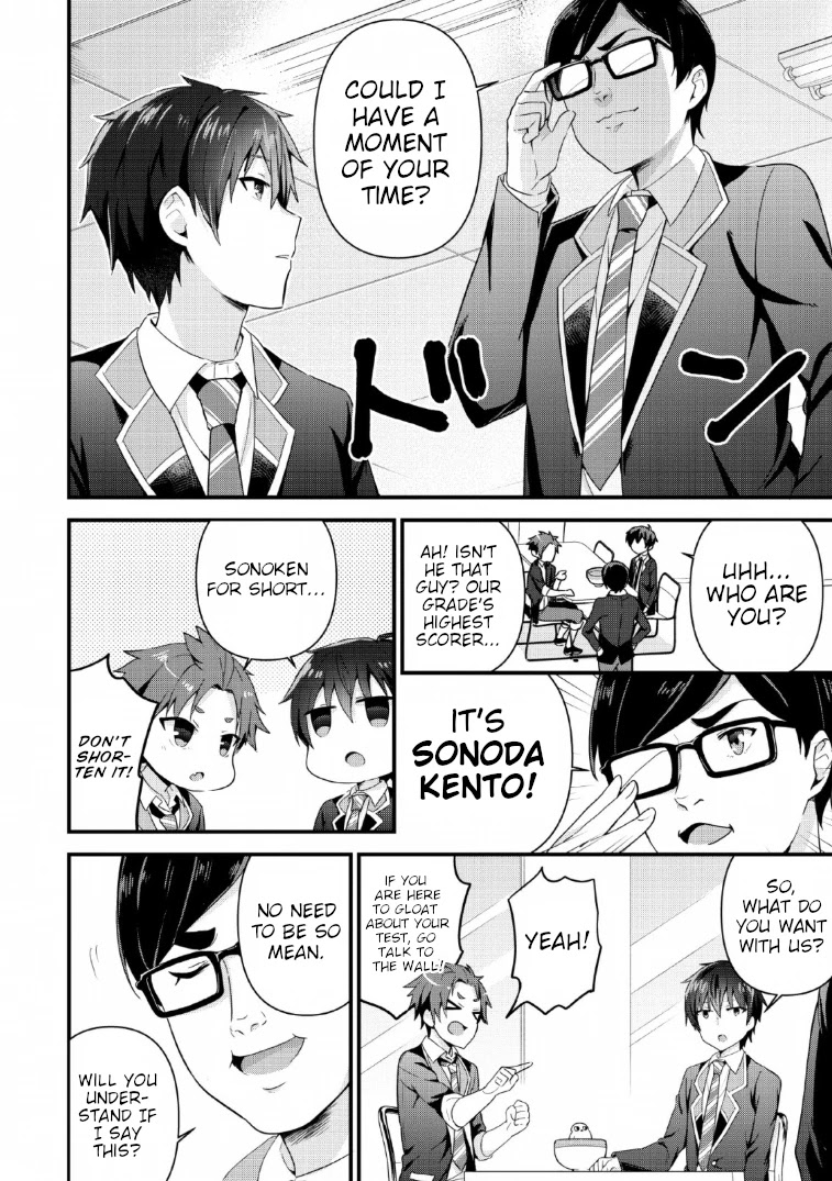 The Cute Girl Sitting Next to Me Is Trying to Make Me Fall in Love With Her as a Way to Ridicule Me, but the Tables Were Turned on Her Before She Knew It Chapter 4 page 2 - Chapter 4