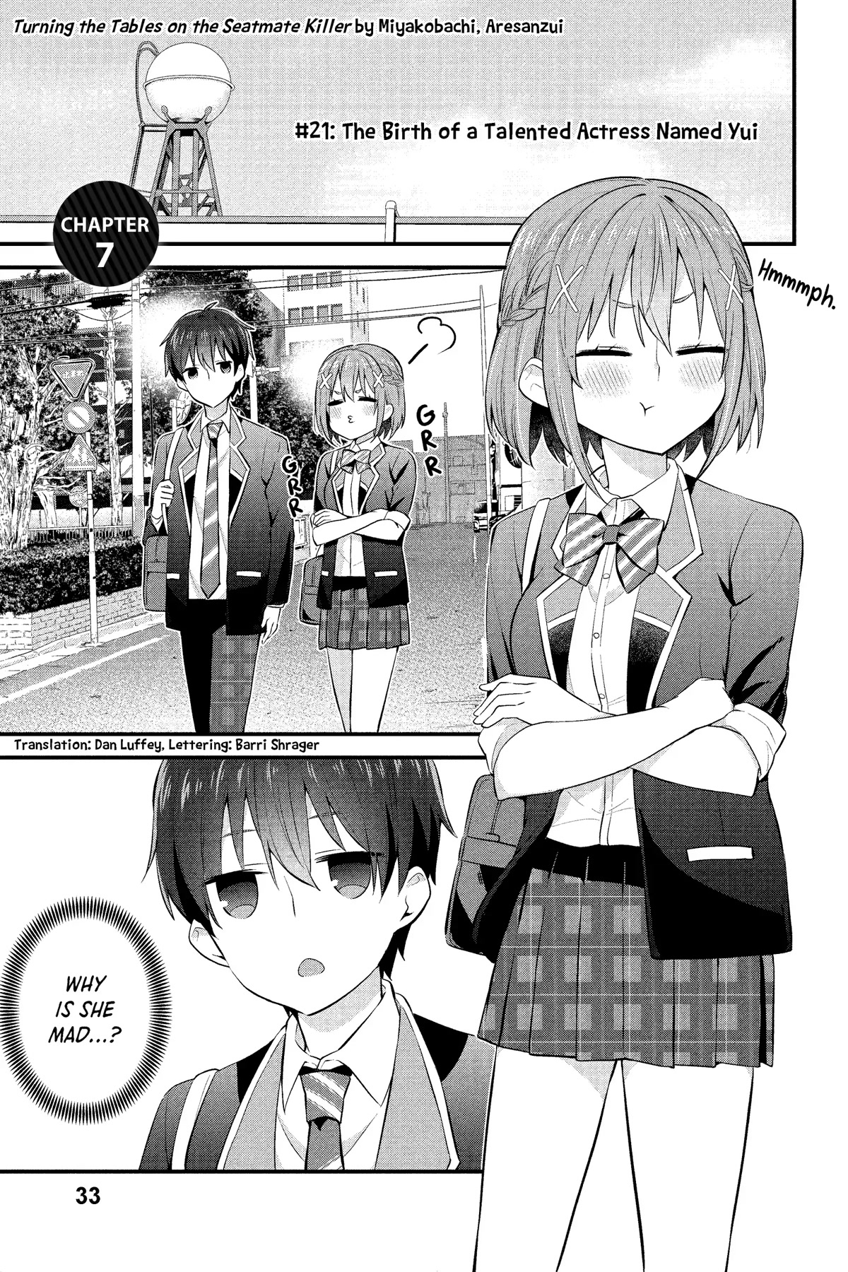 The Cute Girl Sitting Next to Me Is Trying to Make Me Fall in Love With Her as a Way to Ridicule Me, but the Tables Were Turned on Her Before She Knew It Chapter 7 page 1 - Chapter 7