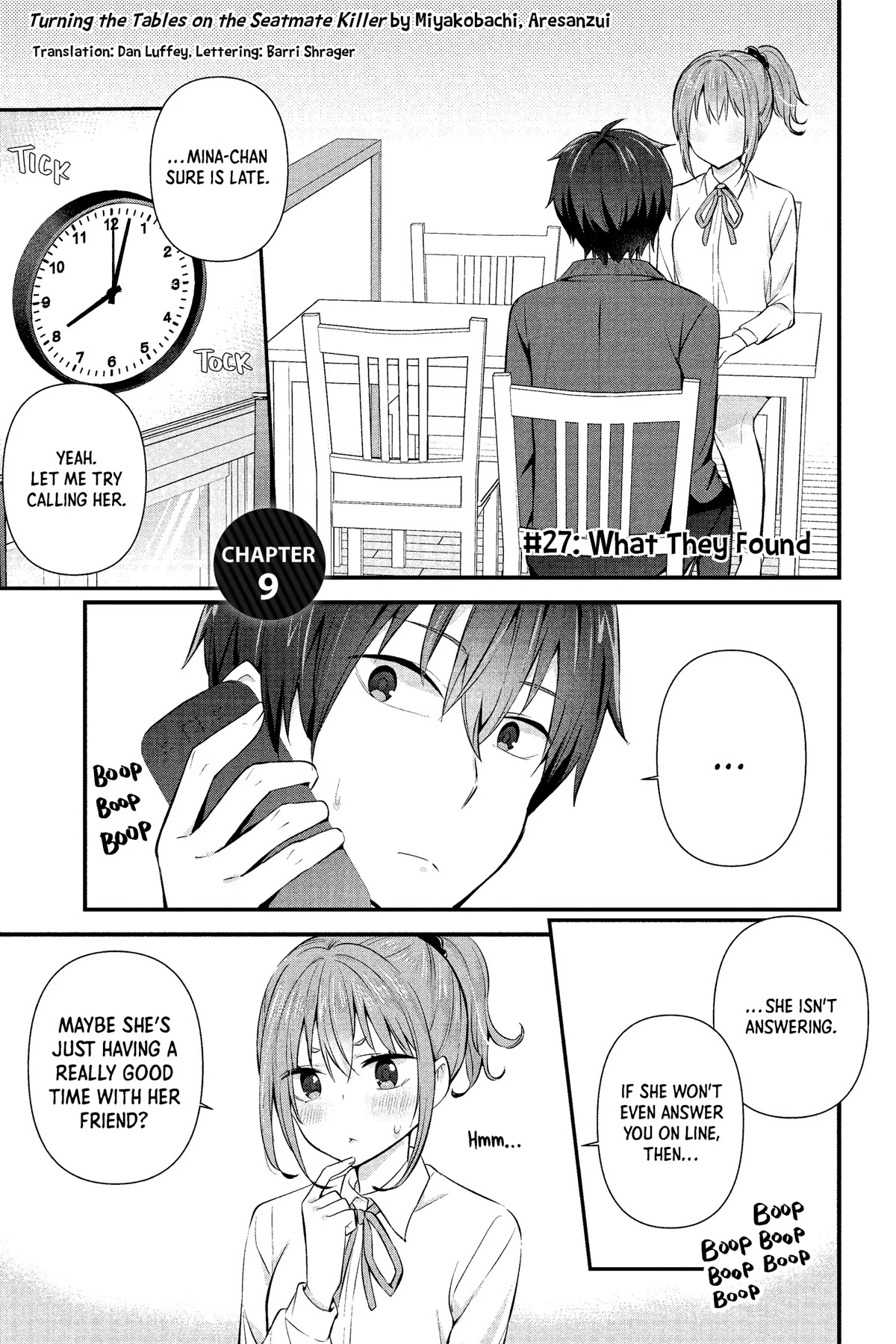 The Cute Girl Sitting Next to Me Is Trying to Make Me Fall in Love With Her as a Way to Ridicule Me, but the Tables Were Turned on Her Before She Knew It Chapter 9 page 1 - Chapter 9