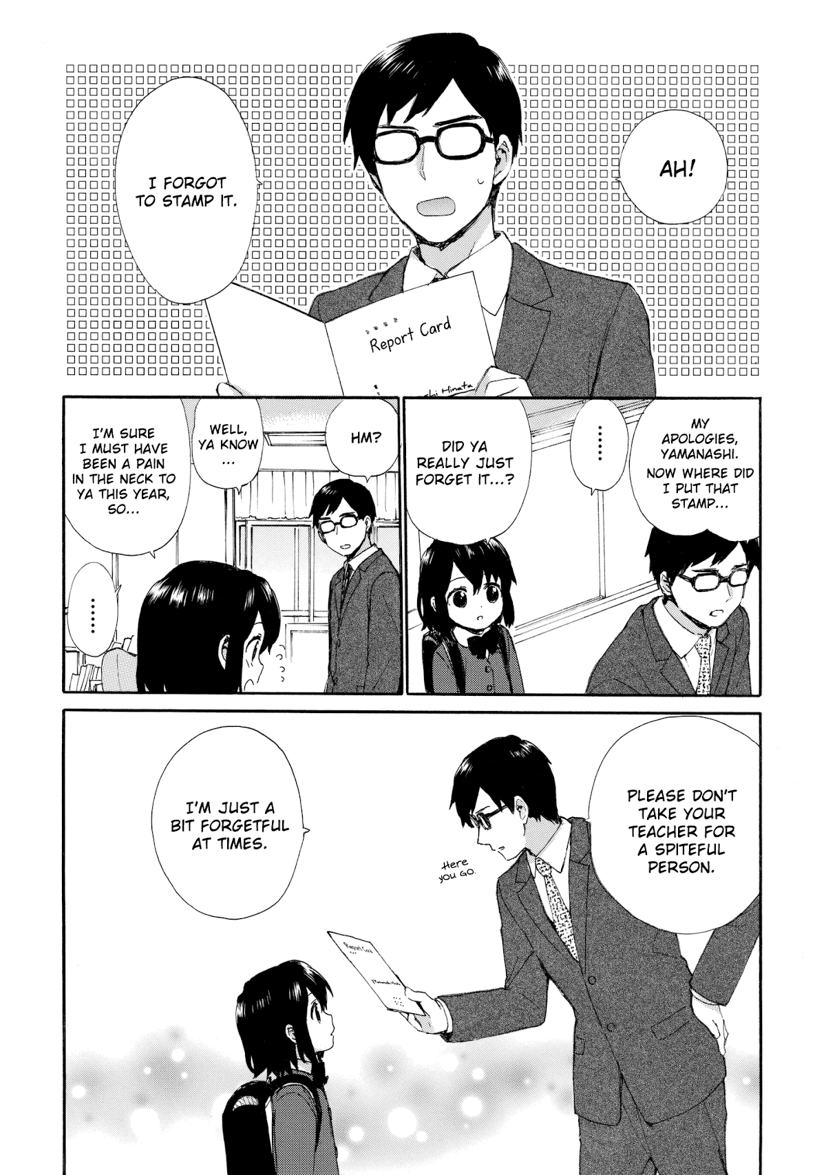 The Cute Little Granny Girl Hinata-chan Chapter 48 page 14 - Chapter 48: The Suspense-like Report Card