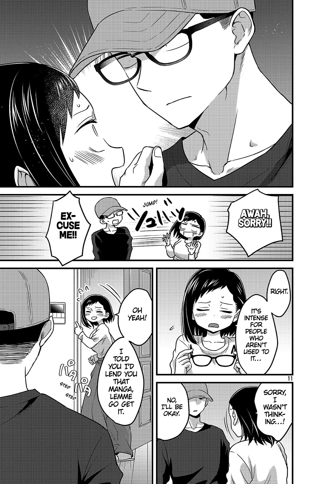 The Dangers in My Heart: The Romantic Comedy Won't Start Chapter 10 page 11 - Chapter 10: I'm Just Lending Him Manga Pt. 1