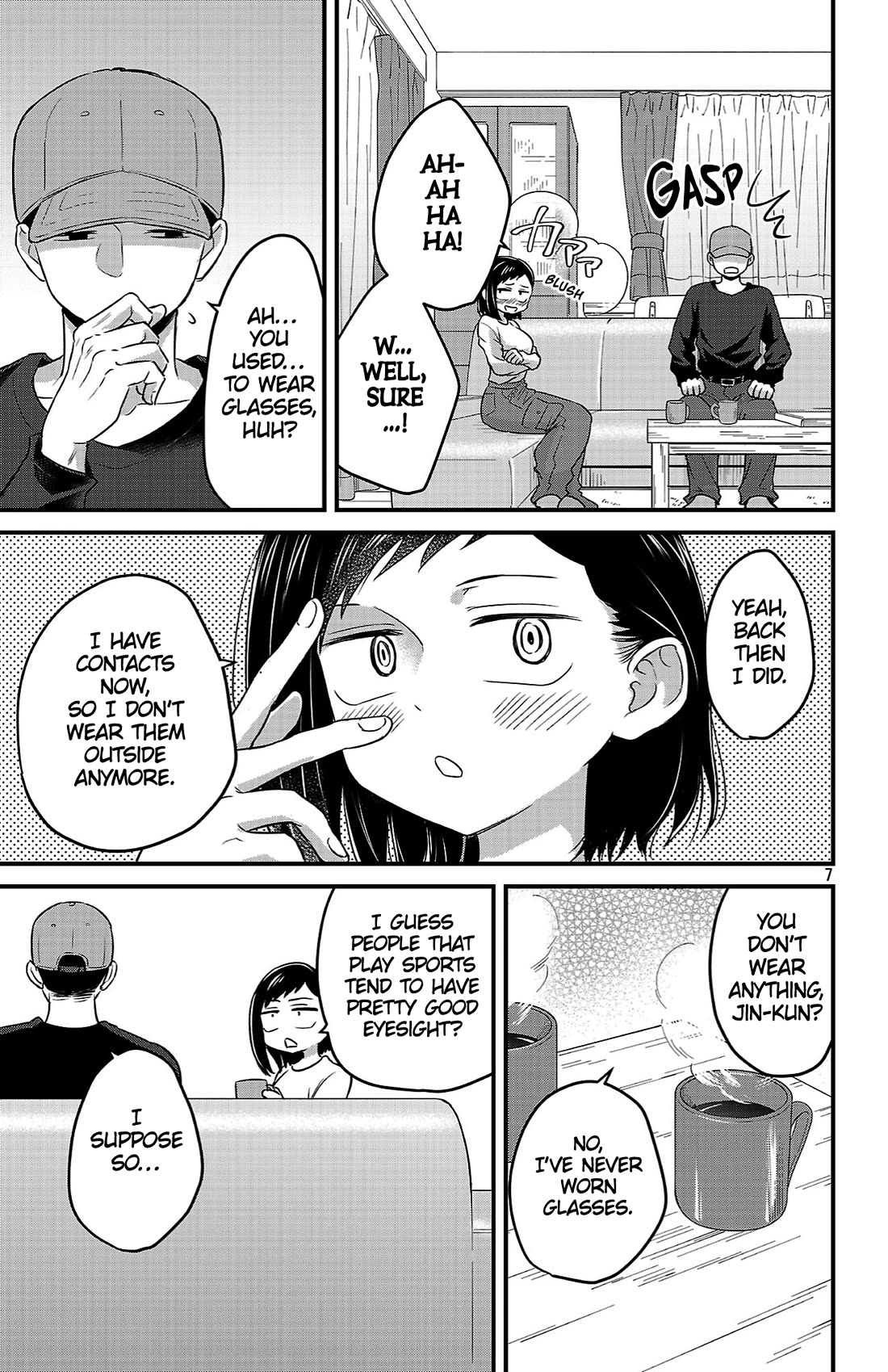 The Dangers in My Heart: The Romantic Comedy Won't Start Chapter 10 page 7 - Chapter 10: I'm Just Lending Him Manga Pt. 1