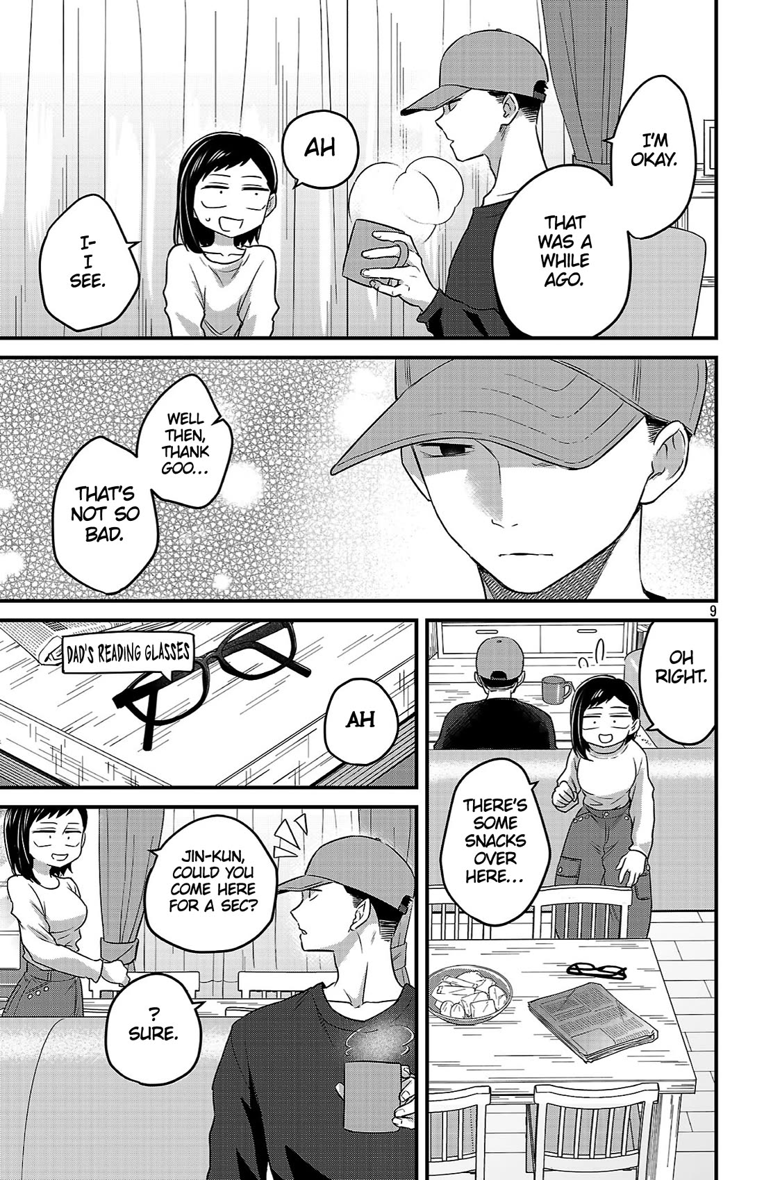 The Dangers in My Heart: The Romantic Comedy Won't Start Chapter 10 page 9 - Chapter 10: I'm Just Lending Him Manga Pt. 1
