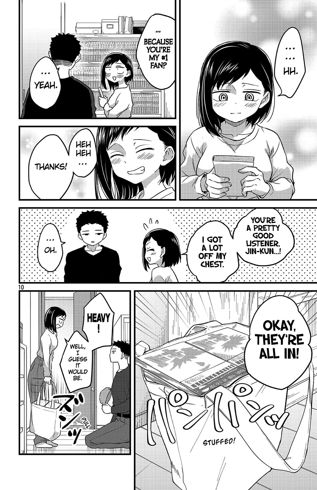 The Dangers in My Heart: The Romantic Comedy Won't Start Chapter 11 page 10 - Chapter 11: I'm Just Lending Him Manga Pt. 2