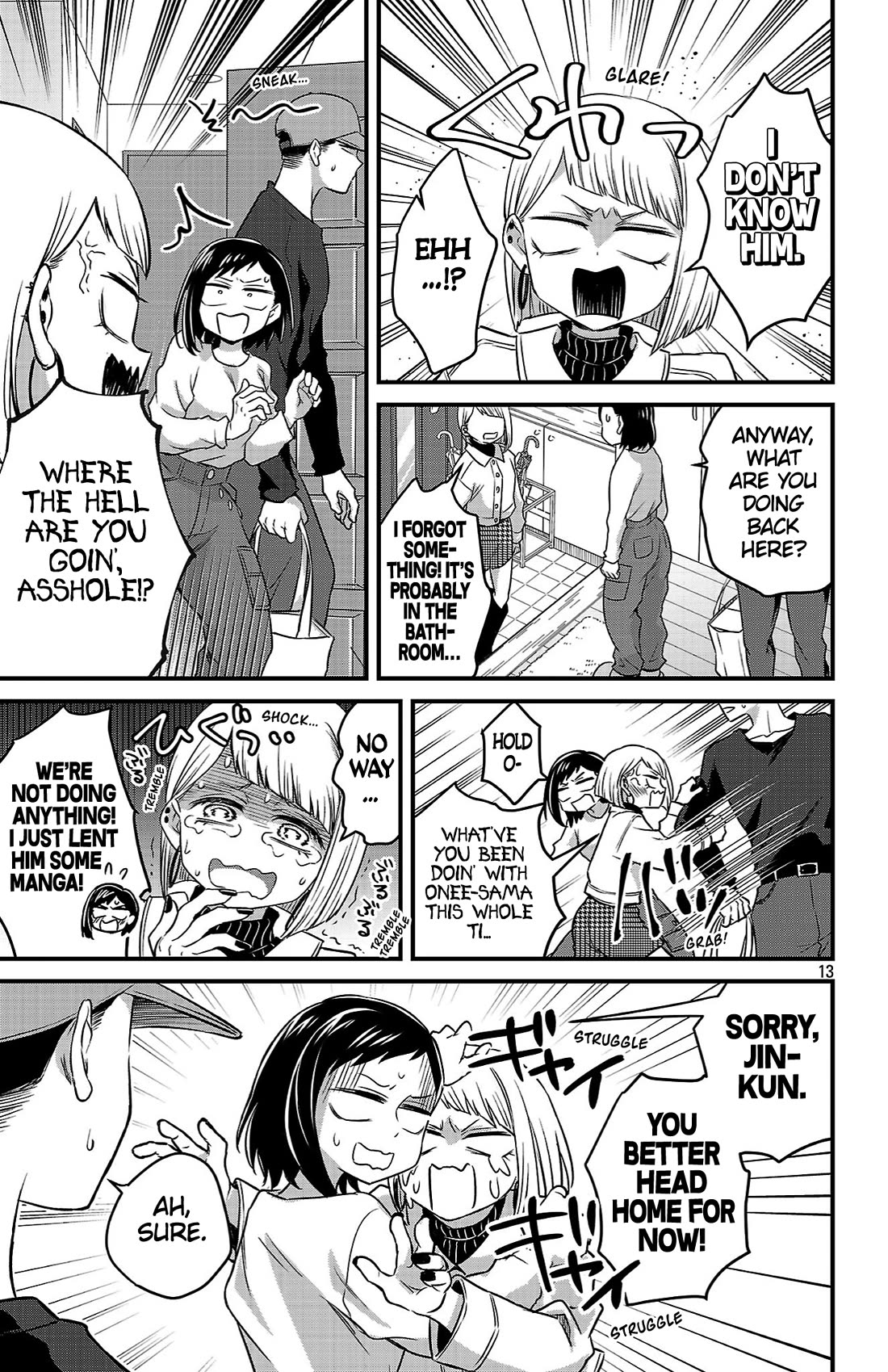 The Dangers in My Heart: The Romantic Comedy Won't Start Chapter 11 page 13 - Chapter 11: I'm Just Lending Him Manga Pt. 2