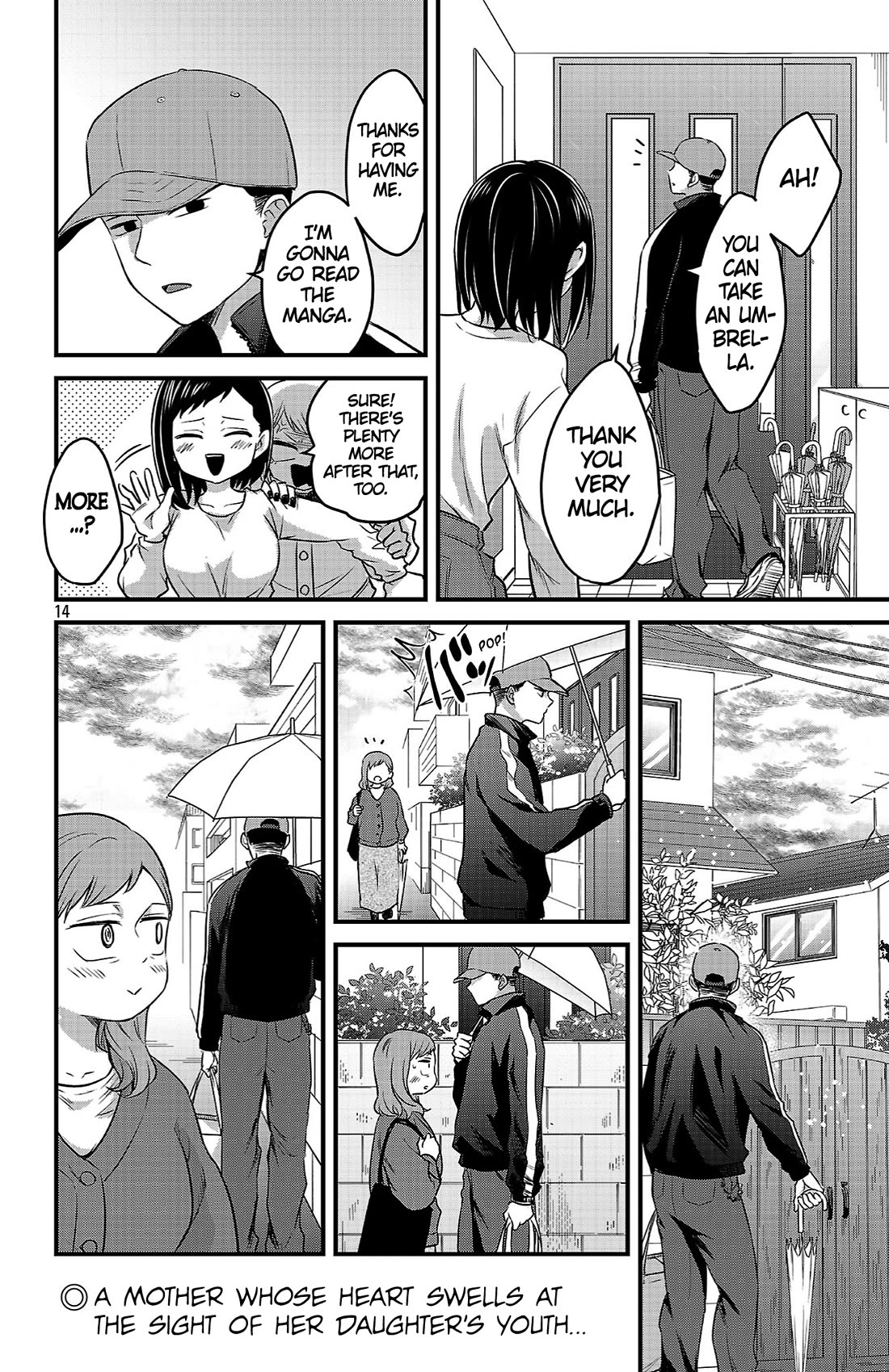 The Dangers in My Heart: The Romantic Comedy Won't Start Chapter 11 page 14 - Chapter 11: I'm Just Lending Him Manga Pt. 2