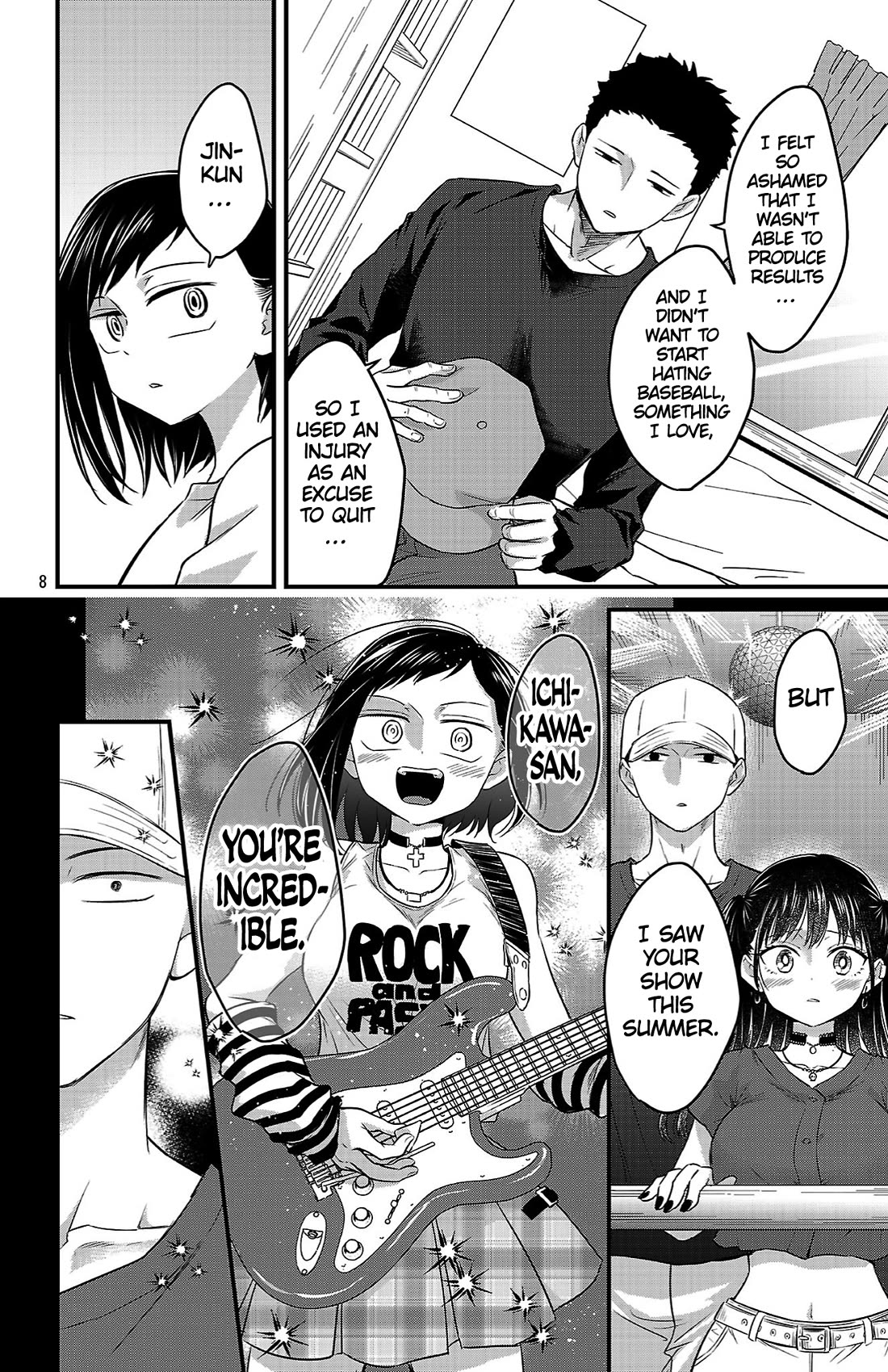 The Dangers in My Heart: The Romantic Comedy Won't Start Chapter 11 page 8 - Chapter 11: I'm Just Lending Him Manga Pt. 2