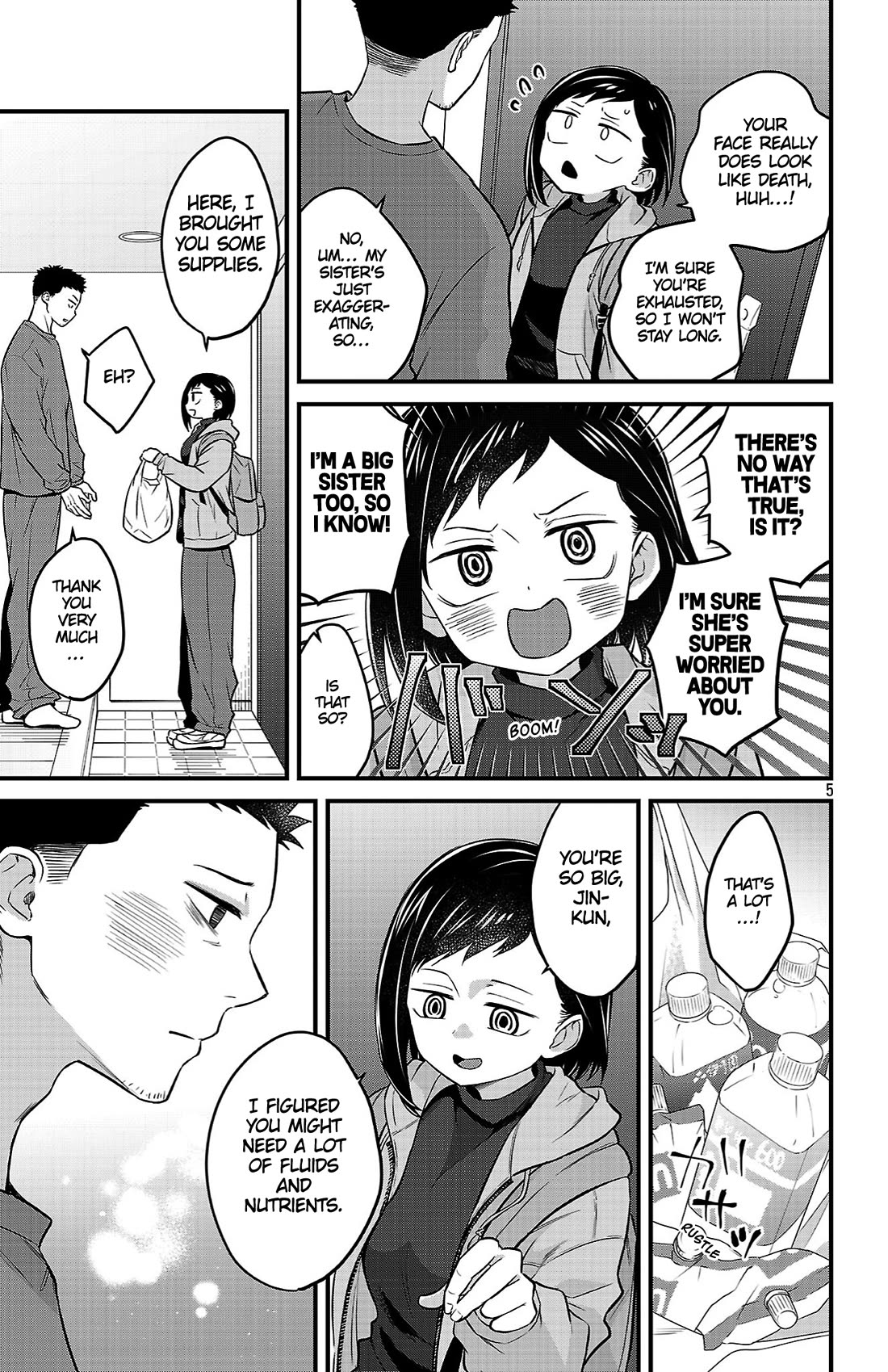 The Dangers in My Heart: The Romantic Comedy Won't Start Chapter 23 page 5 - Chapter 23: A Get-Well Visit to Jin-kun's Place