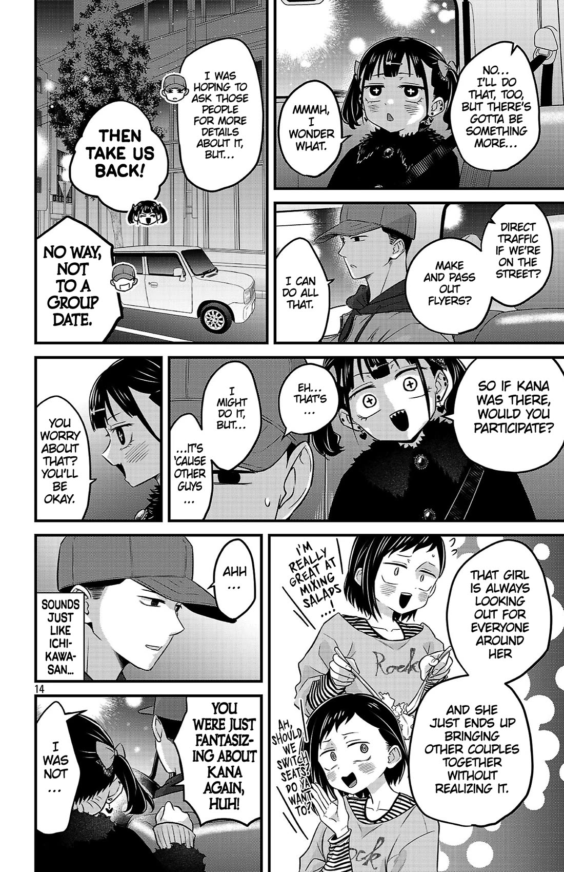 The Dangers in My Heart: The Romantic Comedy Won't Start Chapter 24 page 14 - Chapter 24: His First Group Date