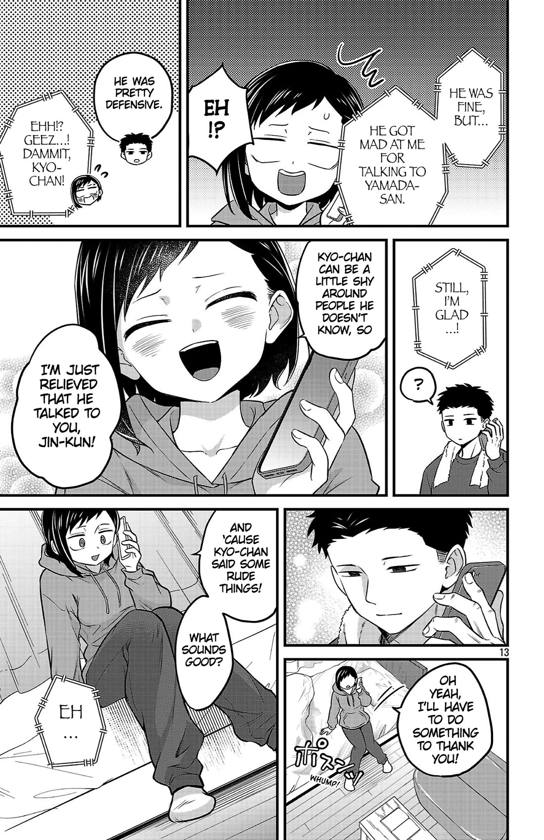 The Dangers in My Heart: The Romantic Comedy Won't Start Chapter 26 page 13 - Chapter 26: Jin Sota & Ichikawa Kyotaro