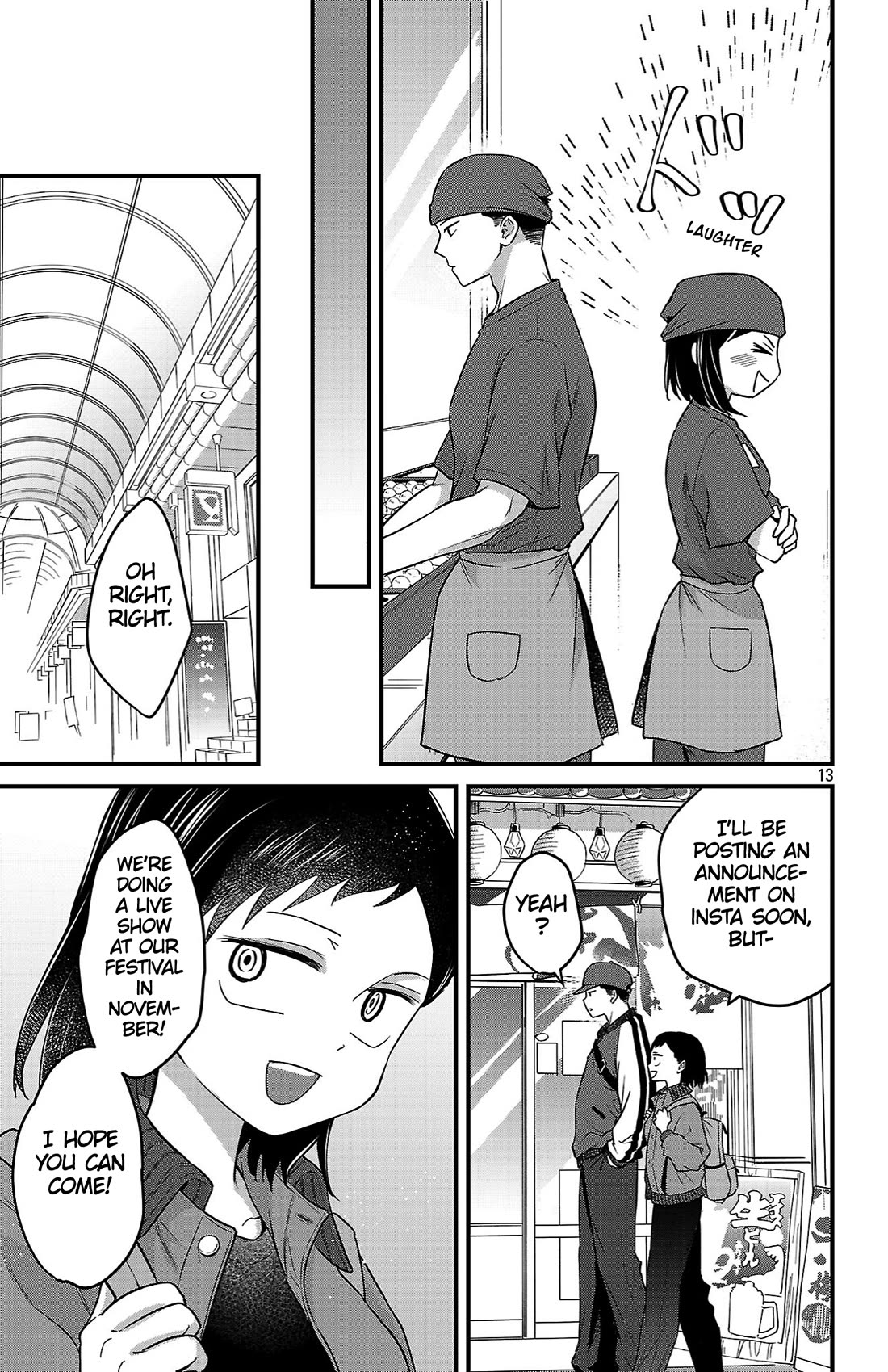The Dangers in My Heart: The Romantic Comedy Won't Start Chapter 8 page 13 - Chapter 8: Because We're Friends