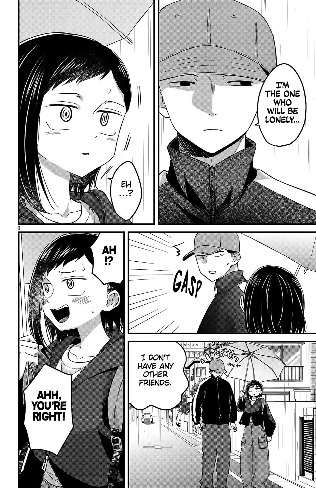The Dangers in My Heart: The Romantic Comedy Won't Start Chapter 9 page 6 - Chapter 9: Halfway Under the Umbrella