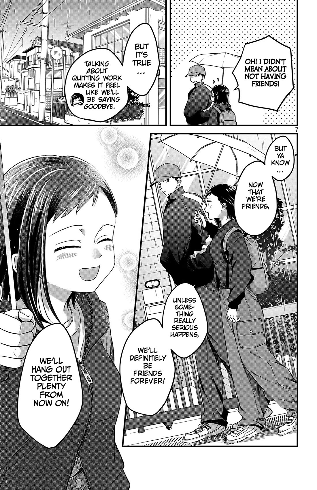 The Dangers in My Heart: The Romantic Comedy Won't Start Chapter 9 page 7 - Chapter 9: Halfway Under the Umbrella