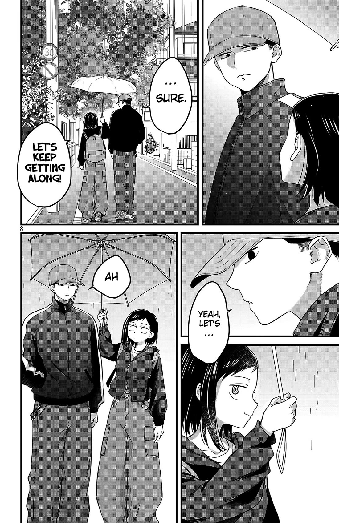 The Dangers in My Heart: The Romantic Comedy Won't Start Chapter 9 page 8 - Chapter 9: Halfway Under the Umbrella