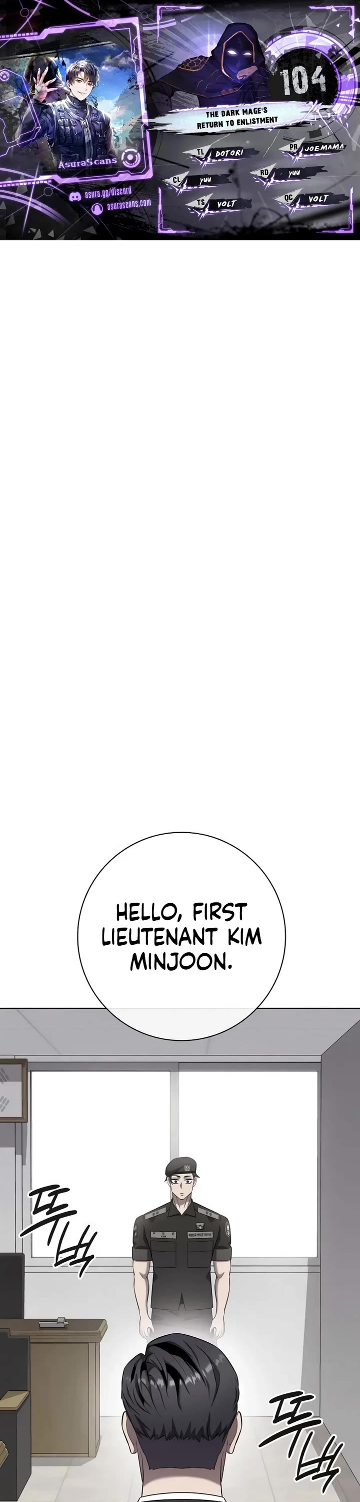 The Dark Mage's Return to Enlistment Chapter 104 page 1 - Chapter 104
