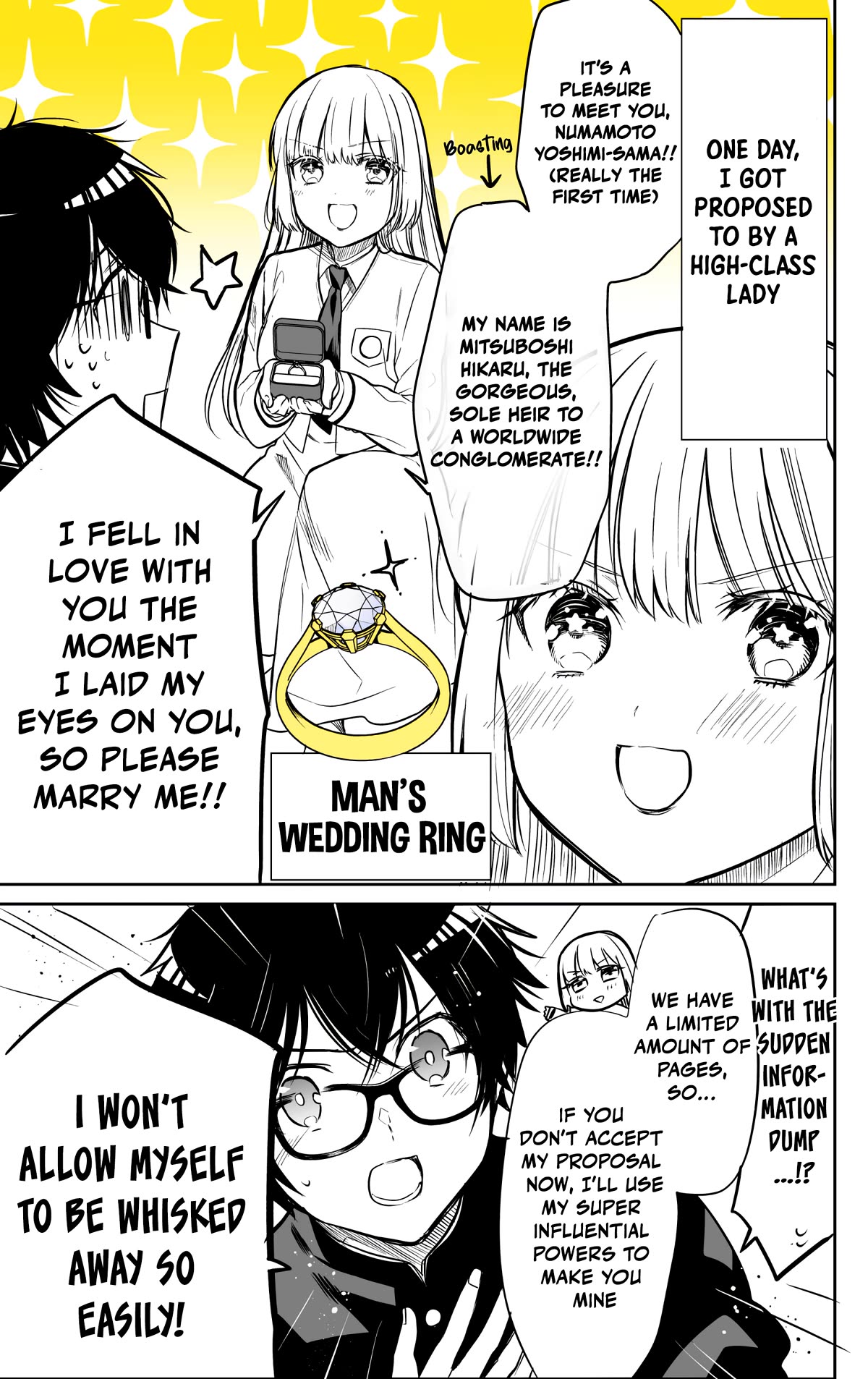 The Dazzling Young Lady's Marriage Proposal Chapter 22.1 page 1 - Chapter 22.1: Twitter's Bonus Art
