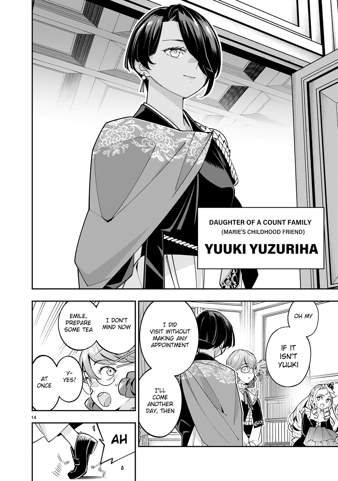 The Death Defying Princess Creates a Yuri Harem to Survive Chapter 2 page 14 - Chapter 2: The Disgust I Feel Towards the Male Body is Intense!