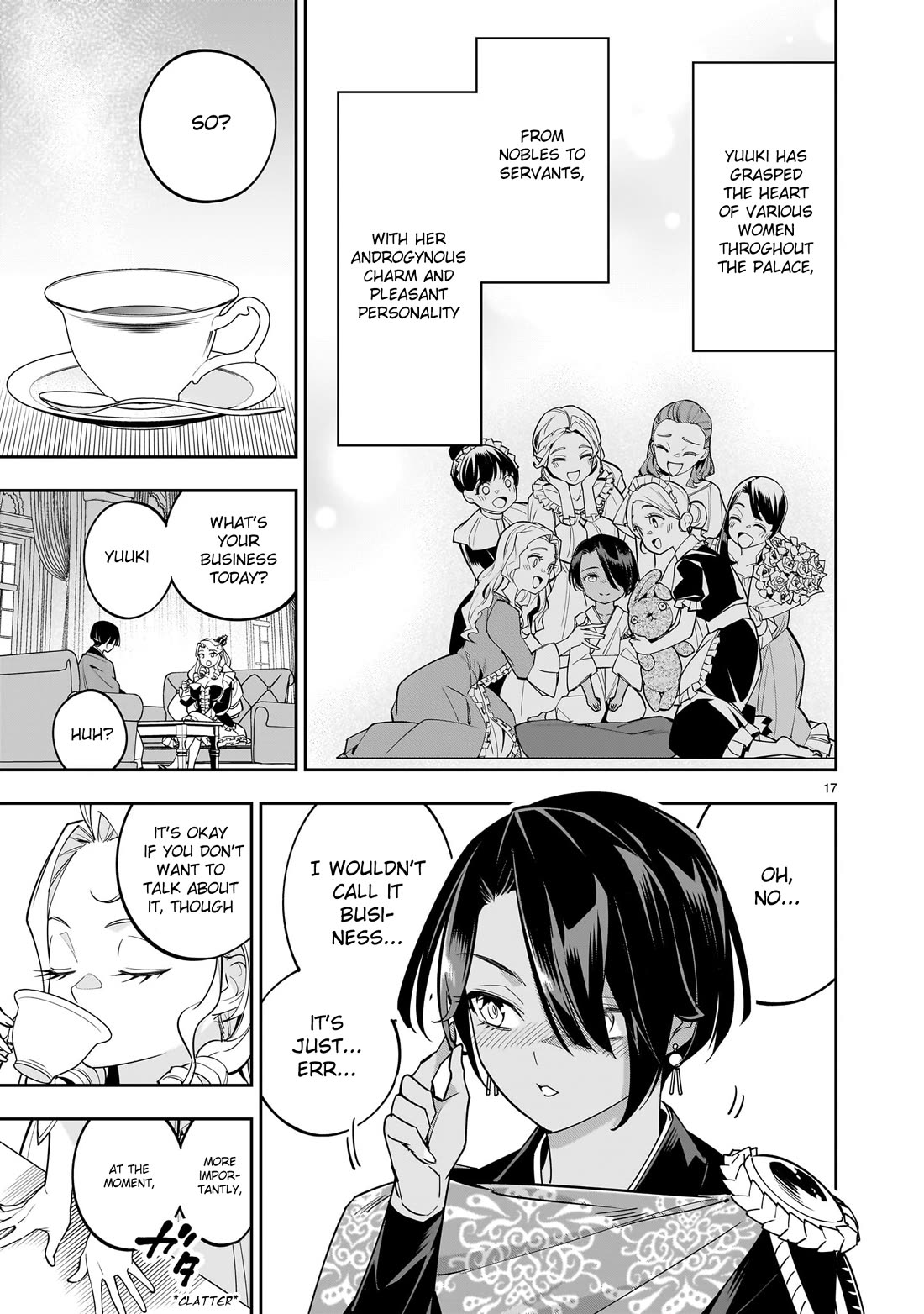 The Death Defying Princess Creates a Yuri Harem to Survive Chapter 2 page 17 - Chapter 2: The Disgust I Feel Towards the Male Body is Intense!