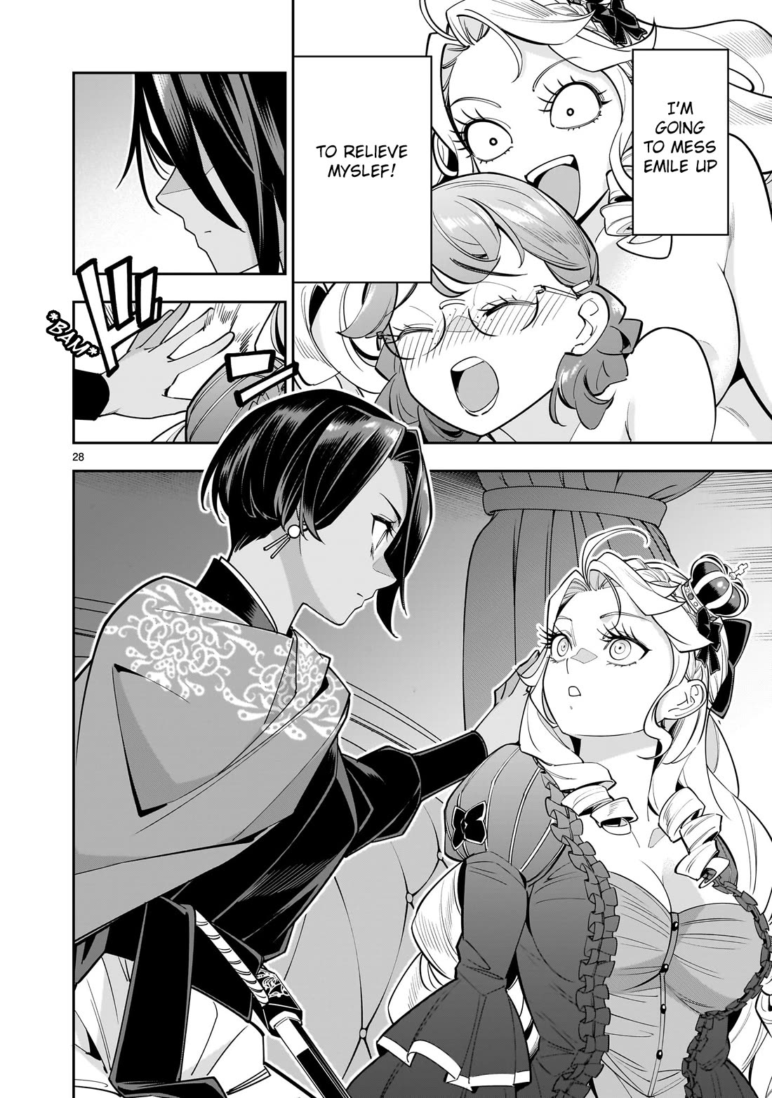 The Death Defying Princess Creates a Yuri Harem to Survive Chapter 2 page 28 - Chapter 2: The Disgust I Feel Towards the Male Body is Intense!