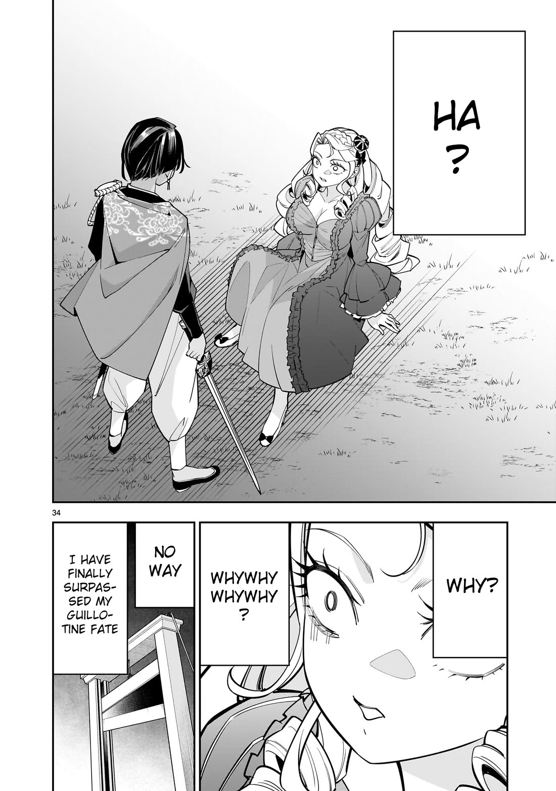 The Death Defying Princess Creates a Yuri Harem to Survive Chapter 2 page 34 - Chapter 2: The Disgust I Feel Towards the Male Body is Intense!