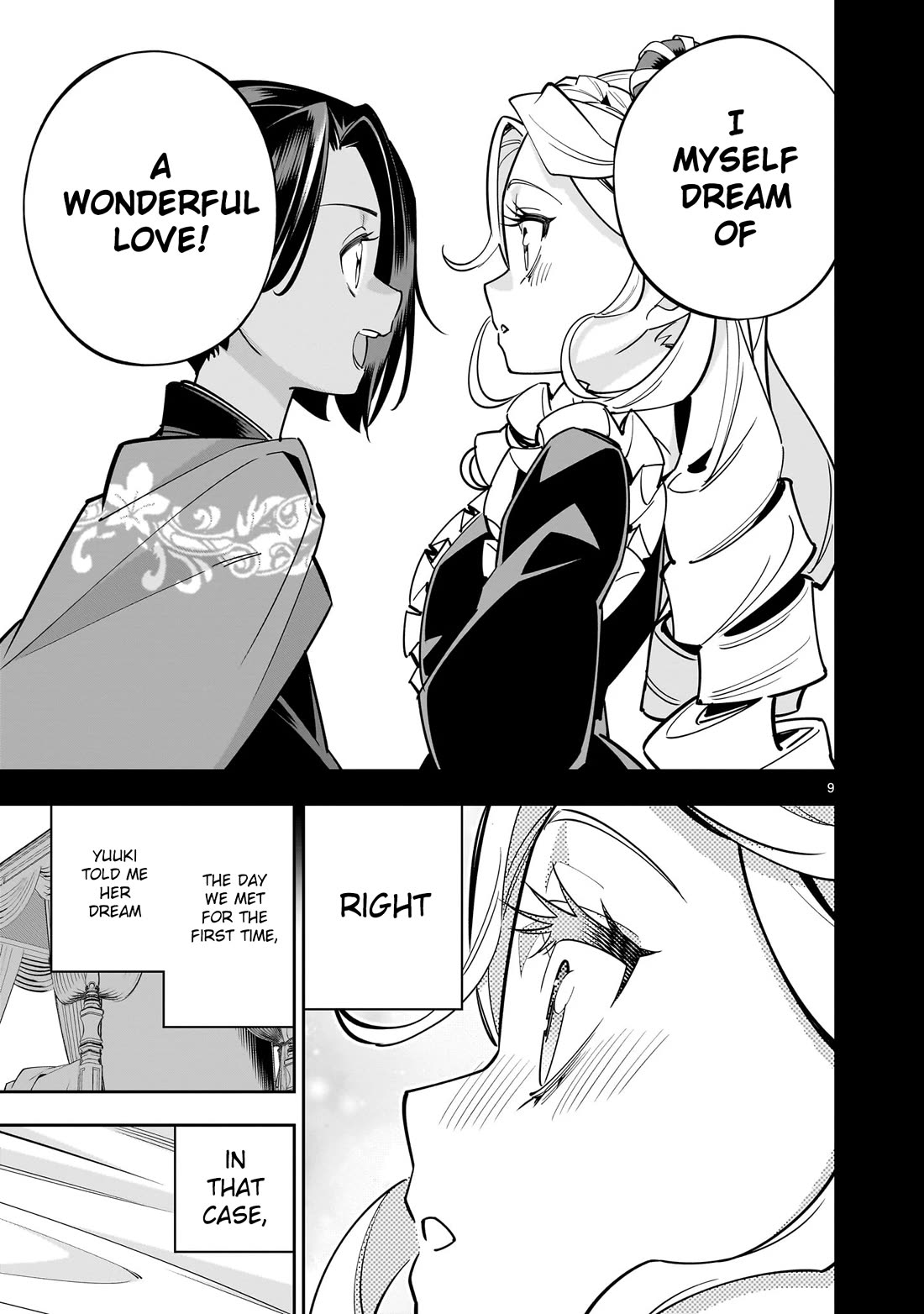 The Death Defying Princess Creates a Yuri Harem to Survive Chapter 3 page 9 - Chapter 3: Her Face Has Completely Turned into That of a Female’s!