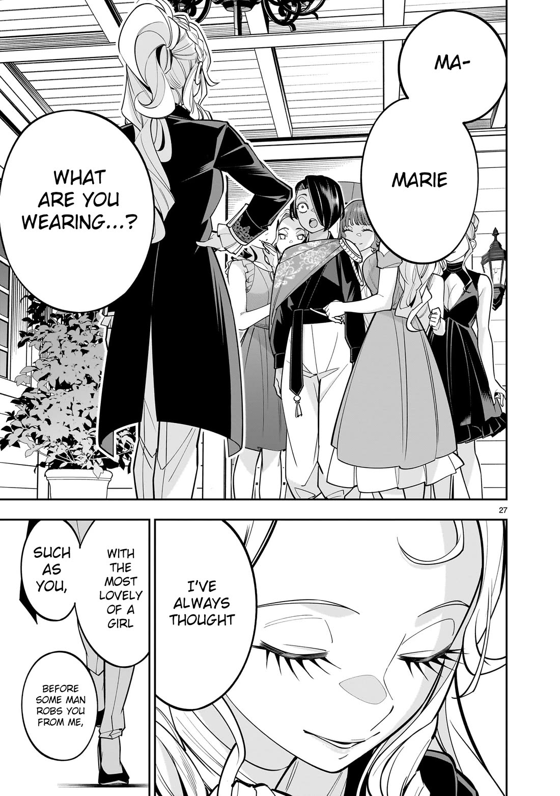 The Death Defying Princess Creates a Yuri Harem to Survive Chapter 4 page 27 - Chapter 4: You Can Still Have a Wonderful Love Even Without Men, You Know!