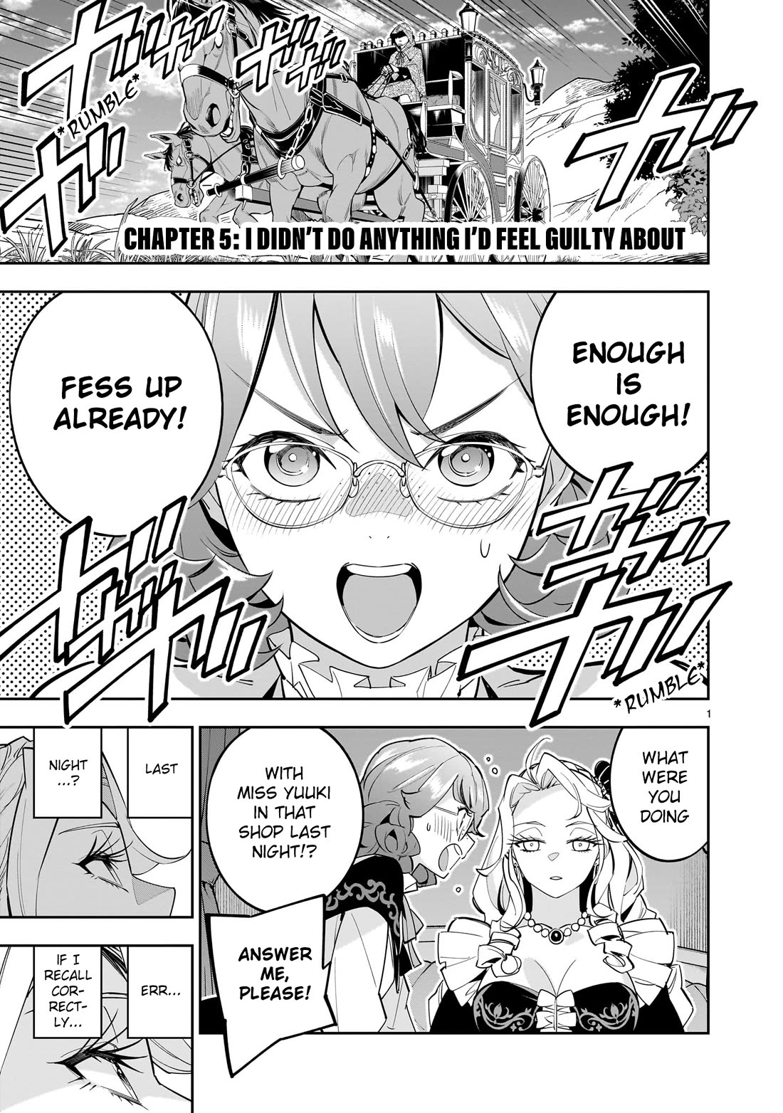 The Death Defying Princess Creates a Yuri Harem to Survive Chapter 5 page 1 - Chapter 5: I Didn’t Do Anything I’d Feel Guilty About