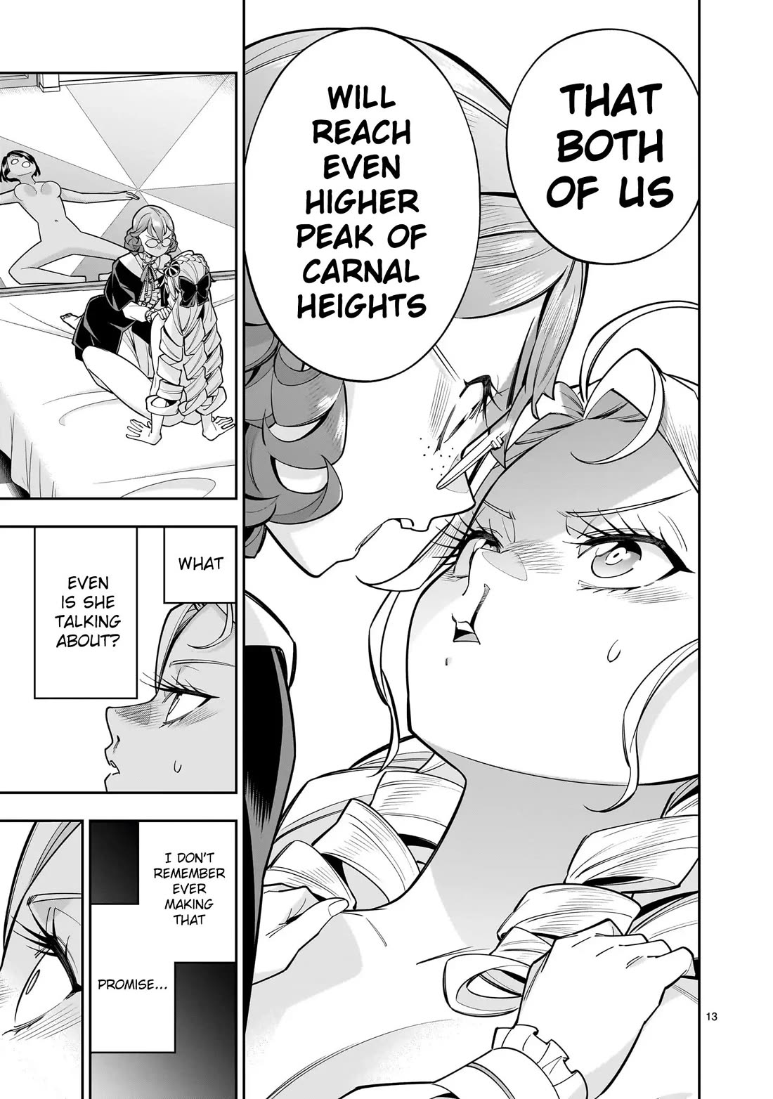 The Death Defying Princess Creates a Yuri Harem to Survive Chapter 8 page 13 - Chapter 8: You Can Cum to a More Wondrous World