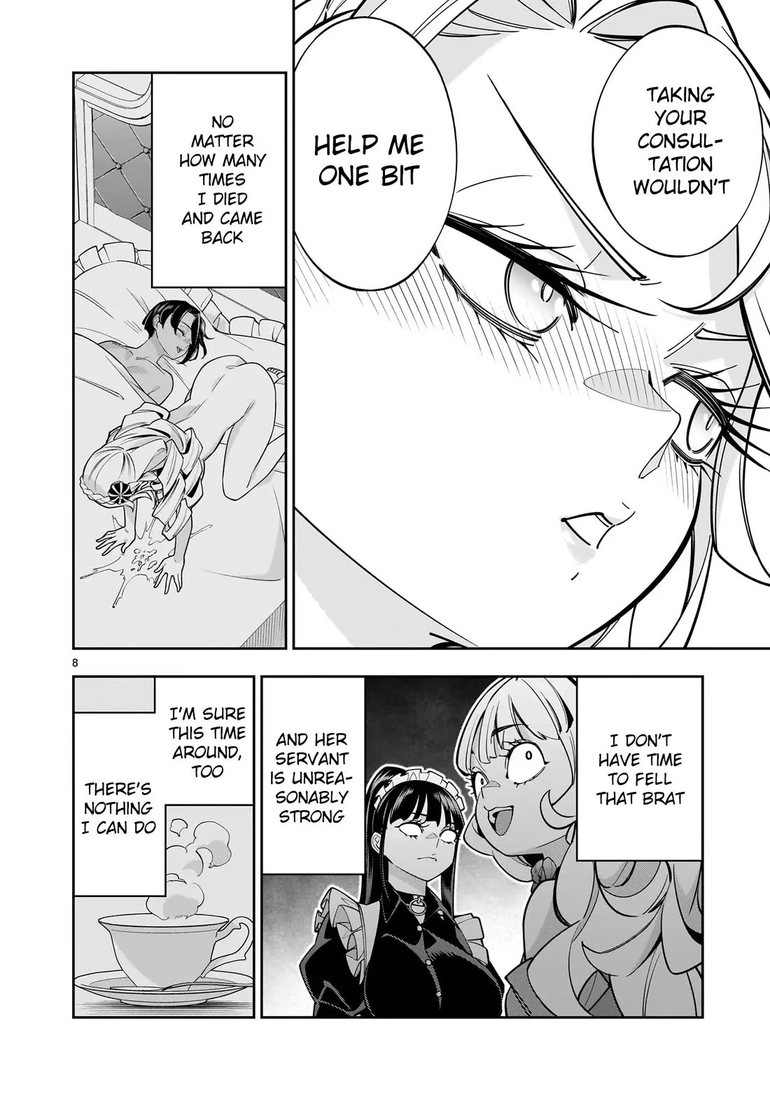 The Death Defying Princess Creates a Yuri Harem to Survive Chapter 8 page 8 - Chapter 8: You Can Cum to a More Wondrous World