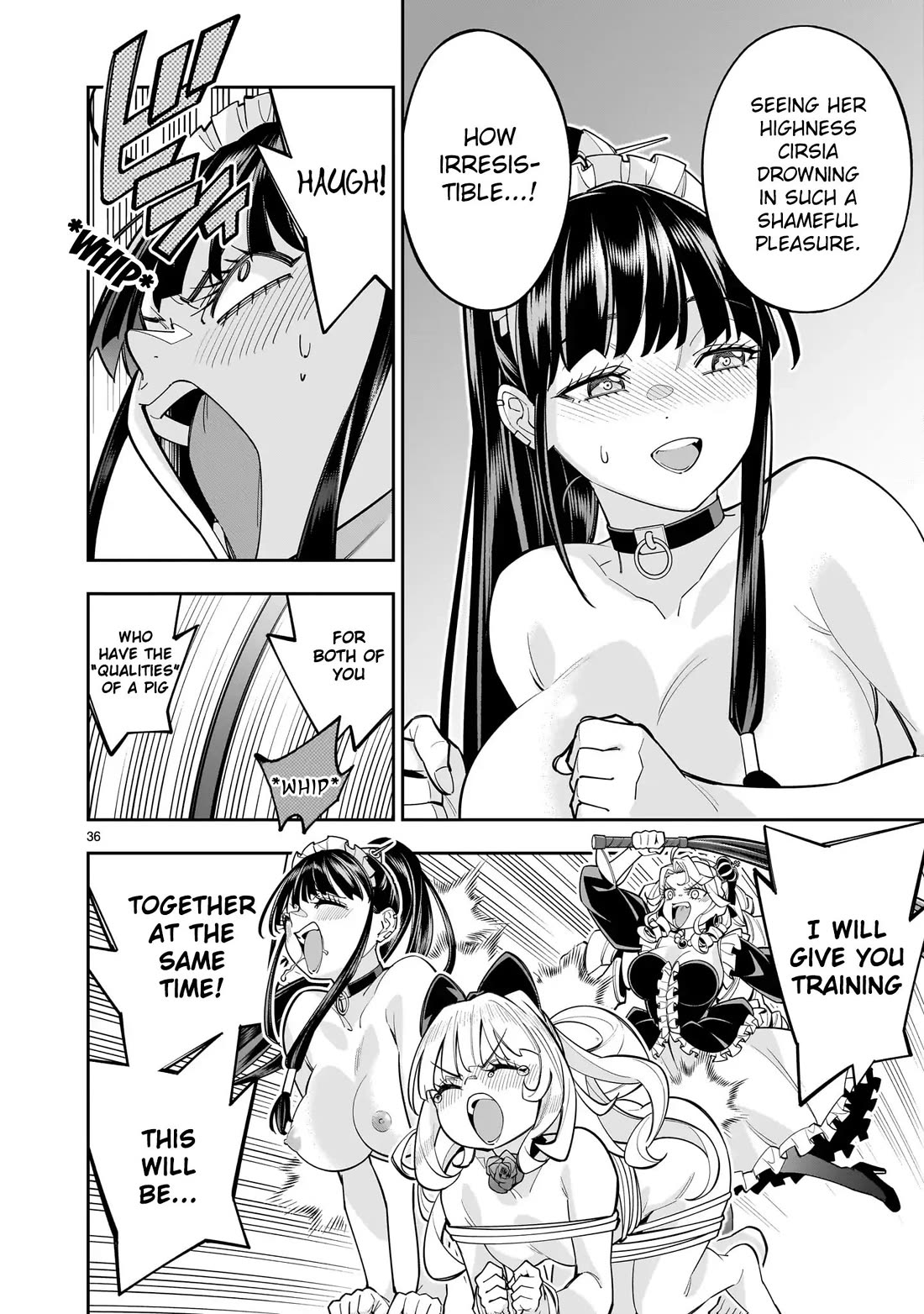 The Death Defying Princess Creates a Yuri Harem to Survive Chapter 9 page 34 - Chapter 9: Such A Vulgar Swine