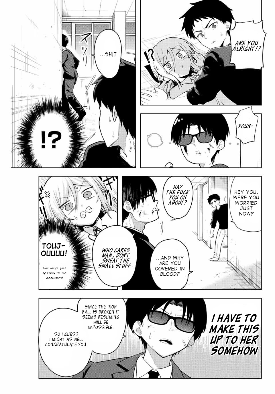The Death Game Is All That Saotome-san Has Left Chapter 1 page 46 - Chapter 1: Nothing but an iron ball.