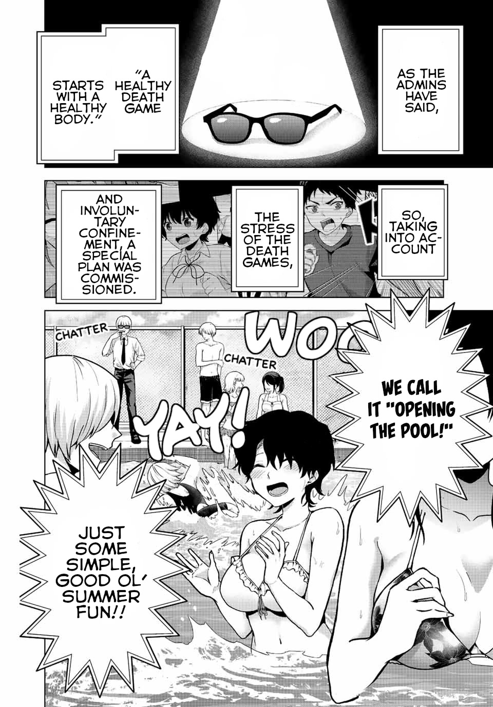 The Death Game Is All That Saotome-san Has Left Chapter 20 page 1 - Chapter 20: Nothing but a Pool Opening (1.)