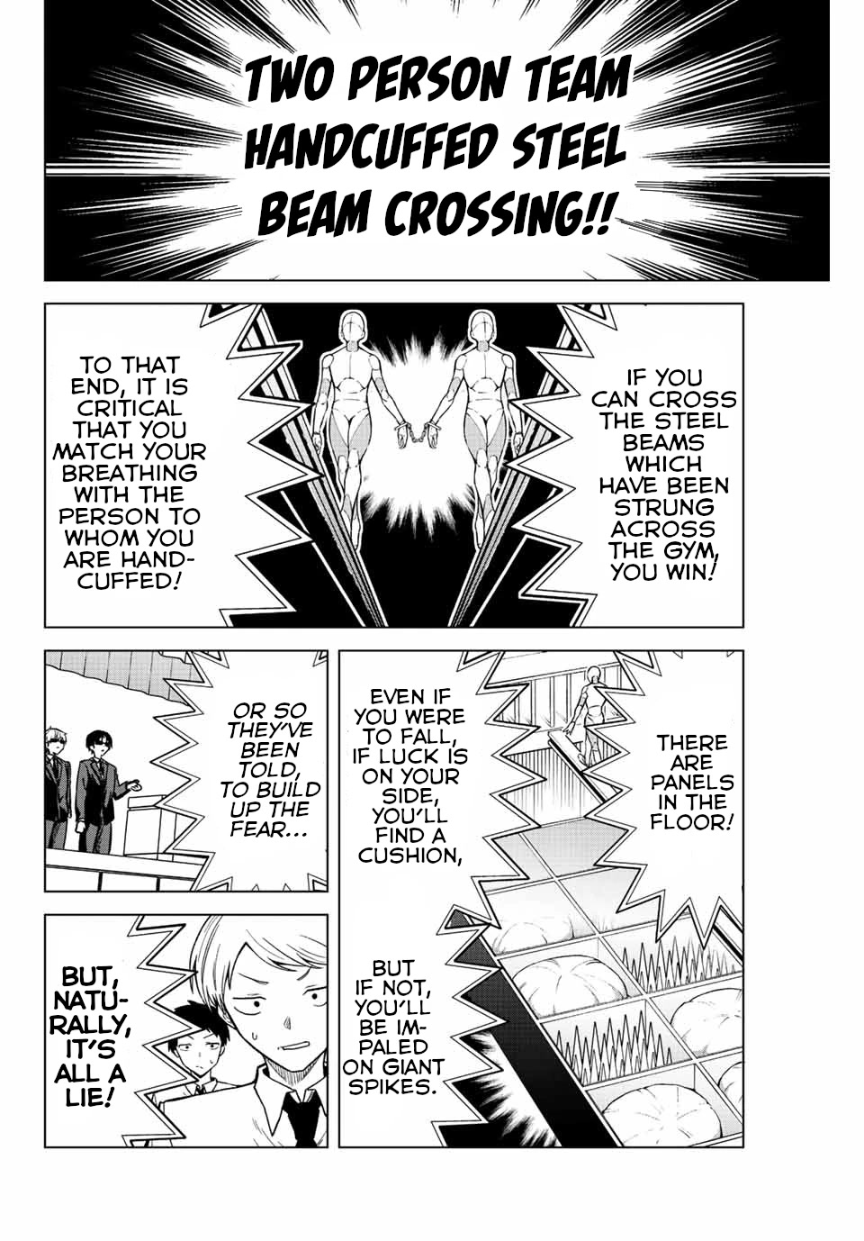 The Death Game Is All That Saotome-san Has Left Chapter 25 page 2 - Chapter 25: Nothing but Crossing a Steel Beam (1.)