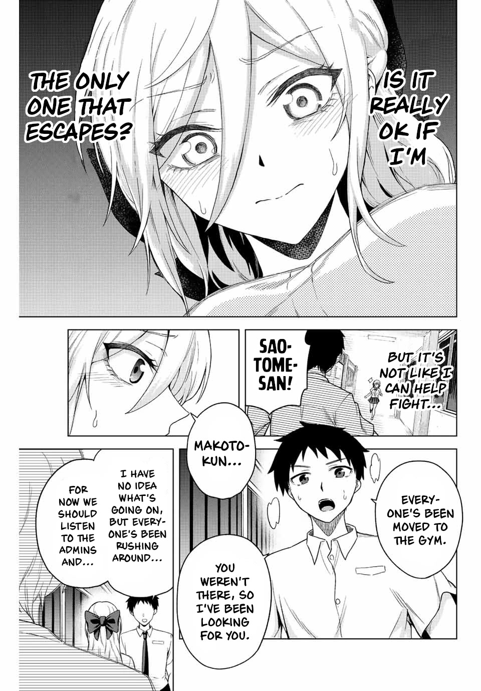 The Death Game Is All That Saotome-san Has Left Chapter 31 page 11 - Chapter 31: Nothing but an escape.