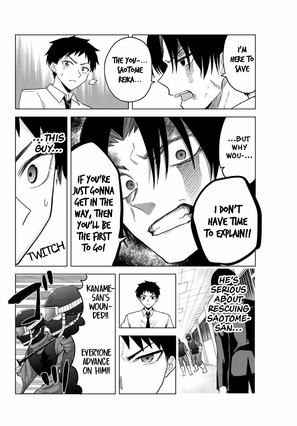 The Death Game Is All That Saotome-san Has Left Chapter 33 page 6 - Chapter 33: Nothing but a show of courage.