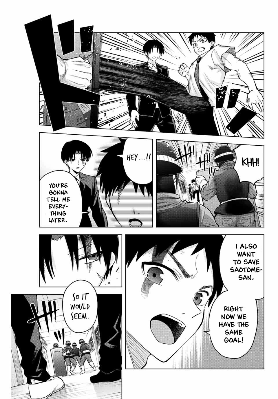 The Death Game Is All That Saotome-san Has Left Chapter 33 page 7 - Chapter 33: Nothing but a show of courage.