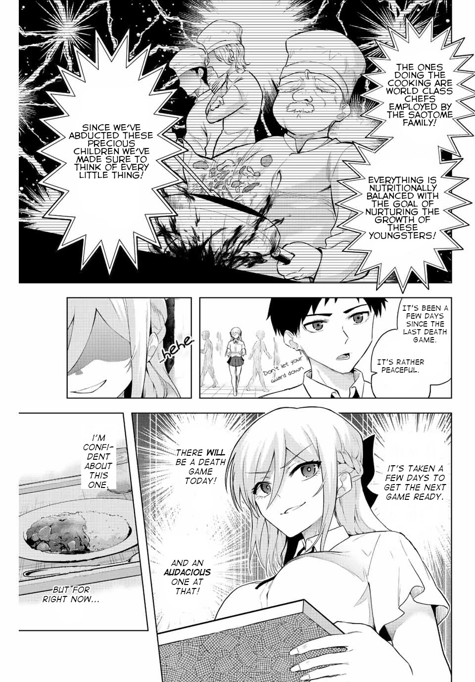 The Death Game Is All That Saotome-san Has Left Chapter 4 page 3 - Chapter 4: Nothing but water torture (1).
